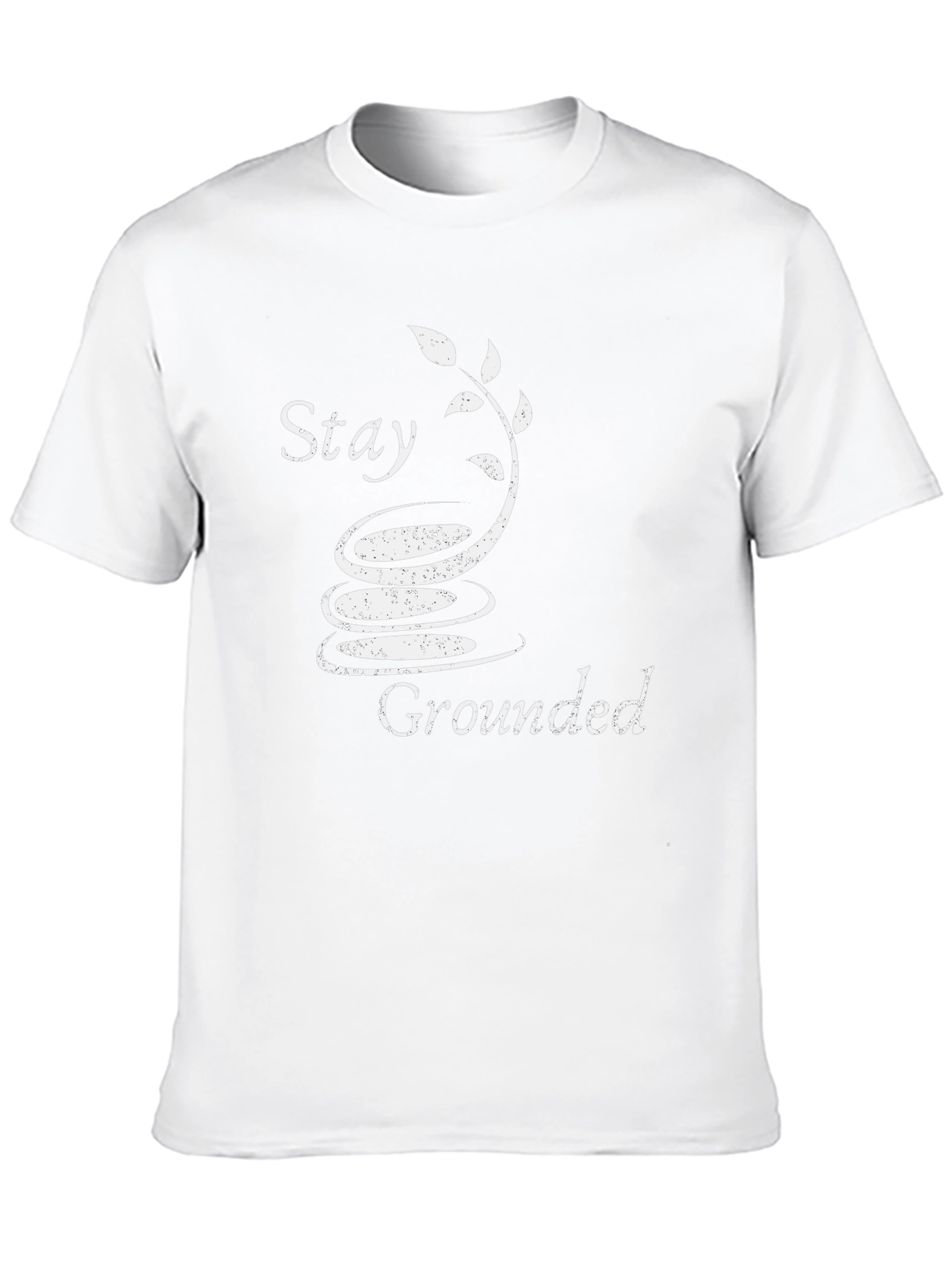 Stay Grounded T-Shirt - Zen Garden Design