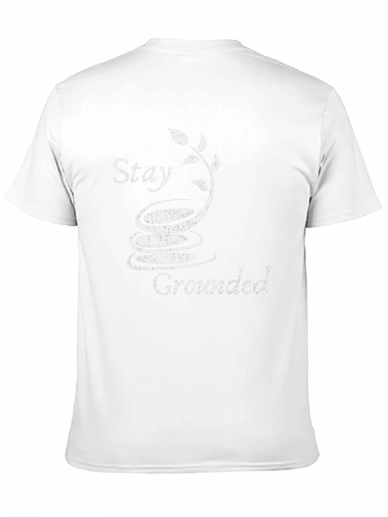 Stay Grounded T-Shirt - Zen Garden Design