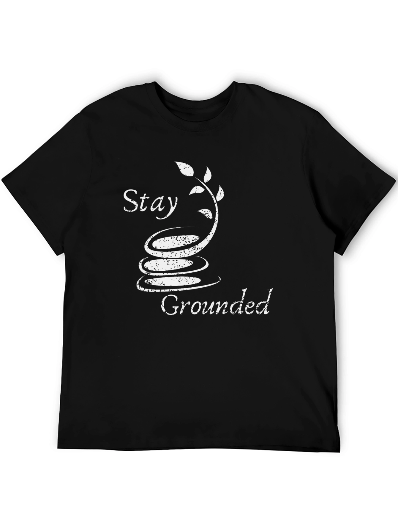 Stay Grounded T-Shirt - Zen Garden Design