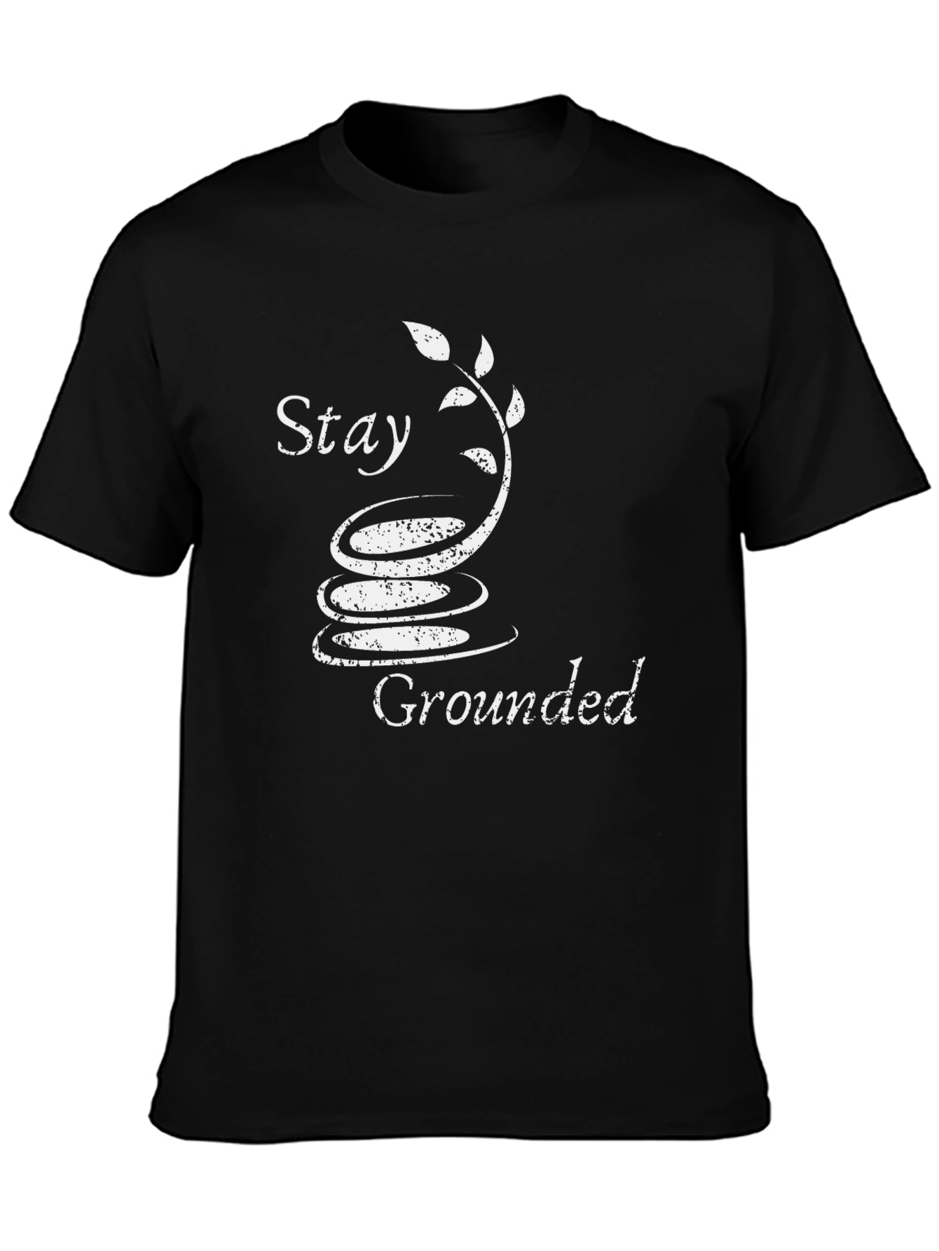Stay Grounded T-Shirt - Zen Garden Design