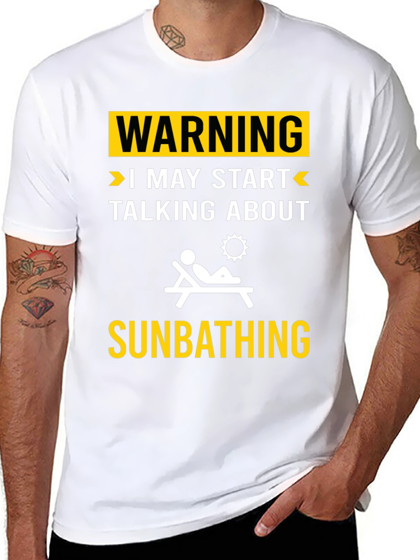 Warning: May Start Talking About Sunbathing T-Shirt