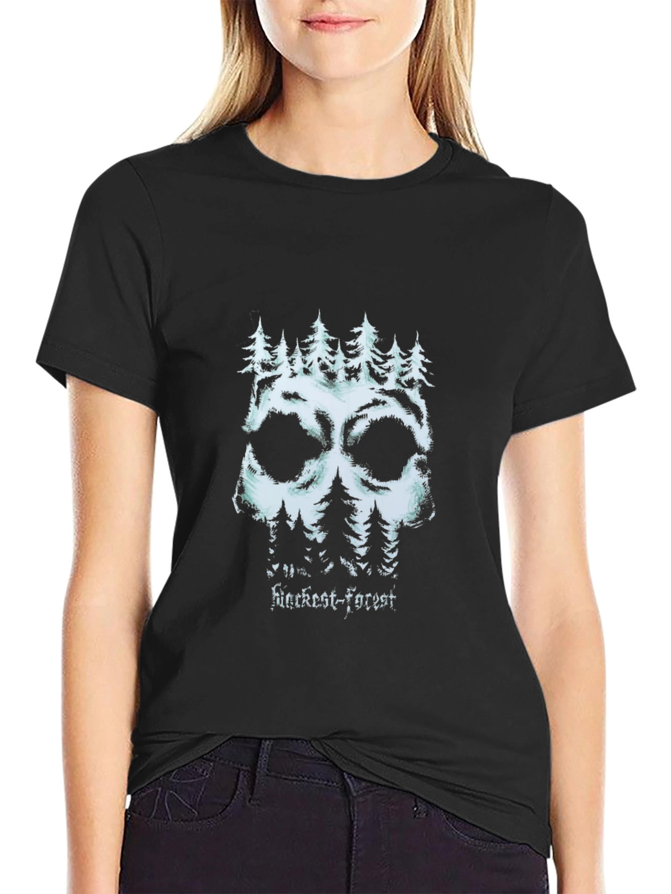 Blackest Forest Skull Graphic Tee - Unisex