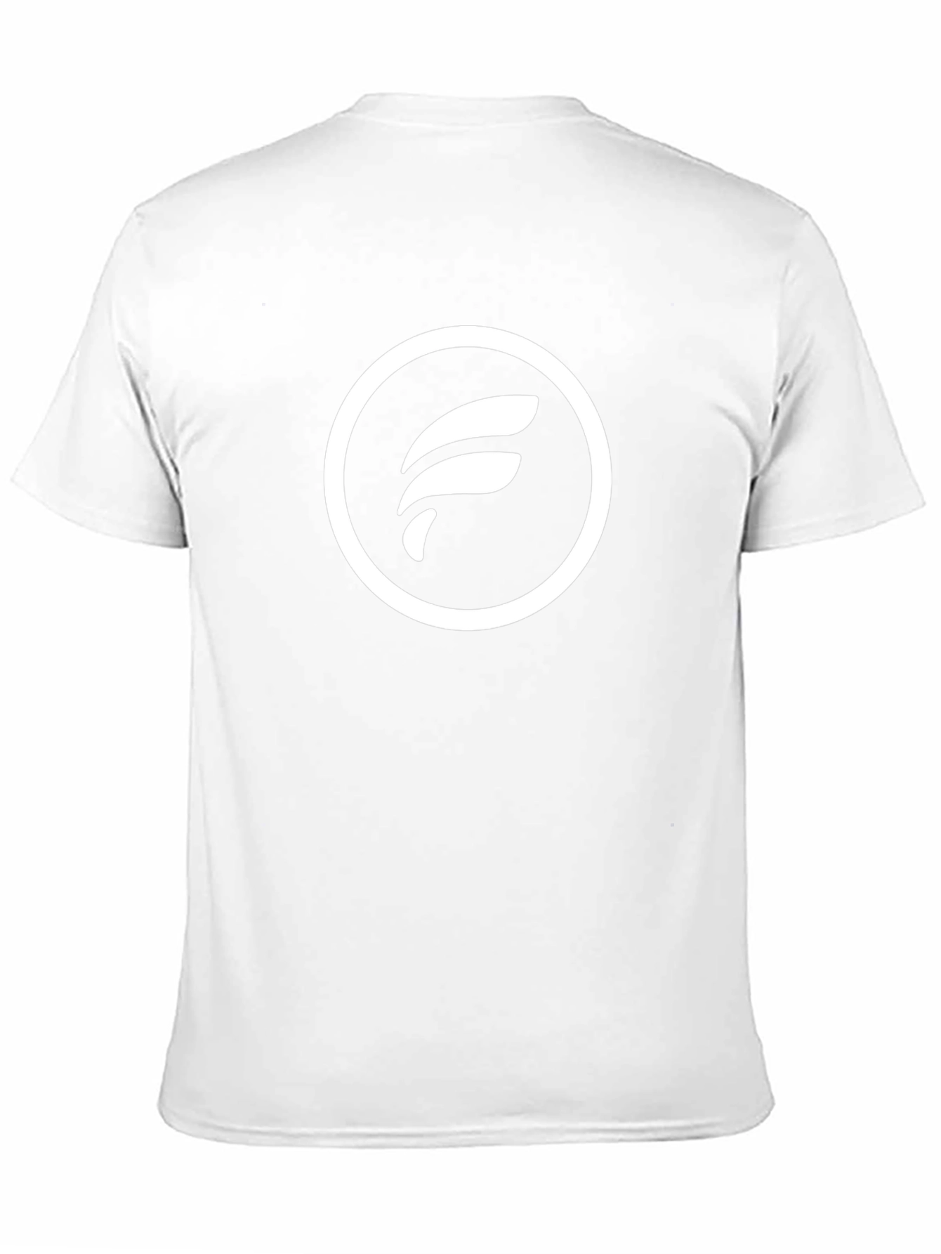 Black T-Shirt with White Circle Logo