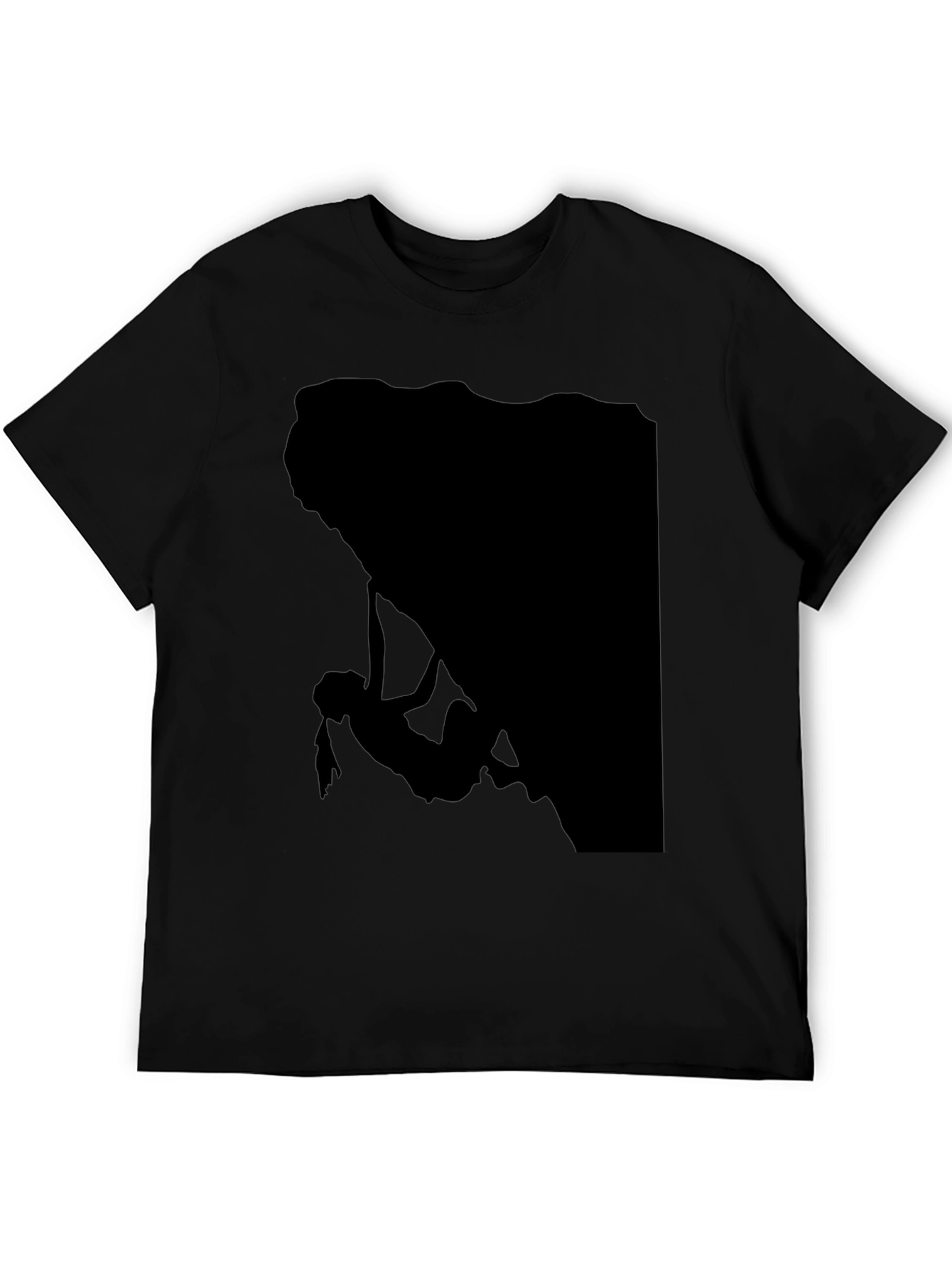 Climbing Silhouette Graphic Tee - Black