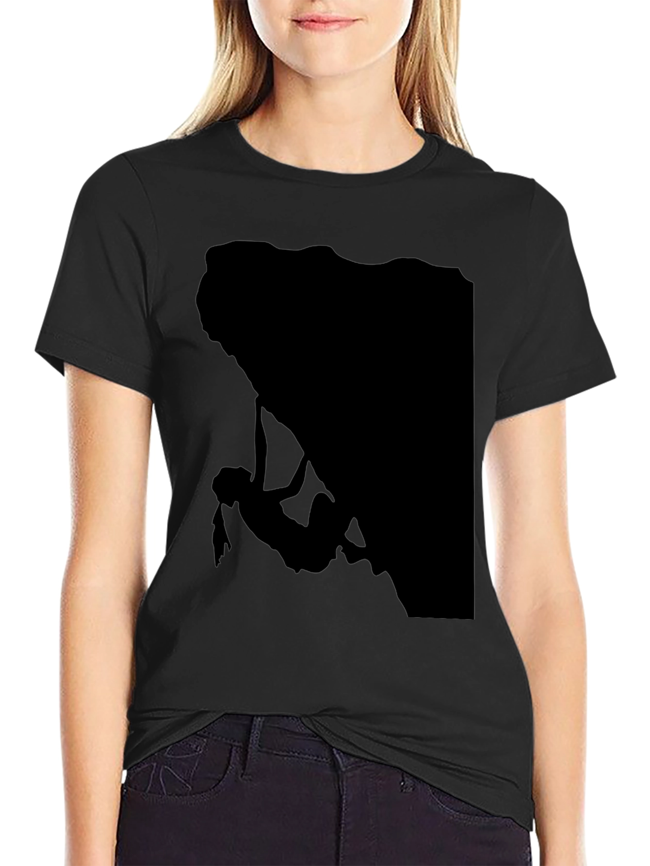 Climbing Silhouette Graphic Tee - Black