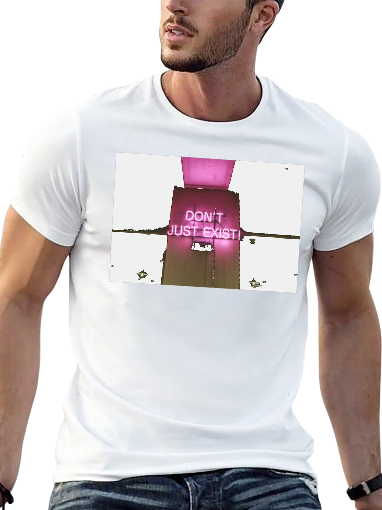 Dont Just Exist Tee - Statement Black T-Shirt