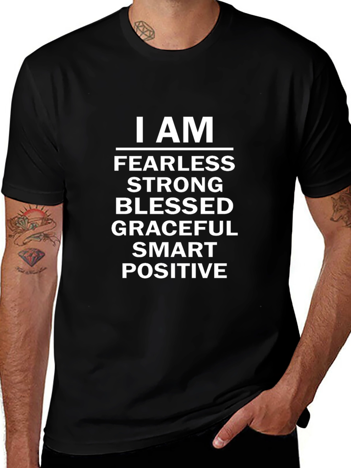 I AM Fearless Strong Motivational T-Shirt