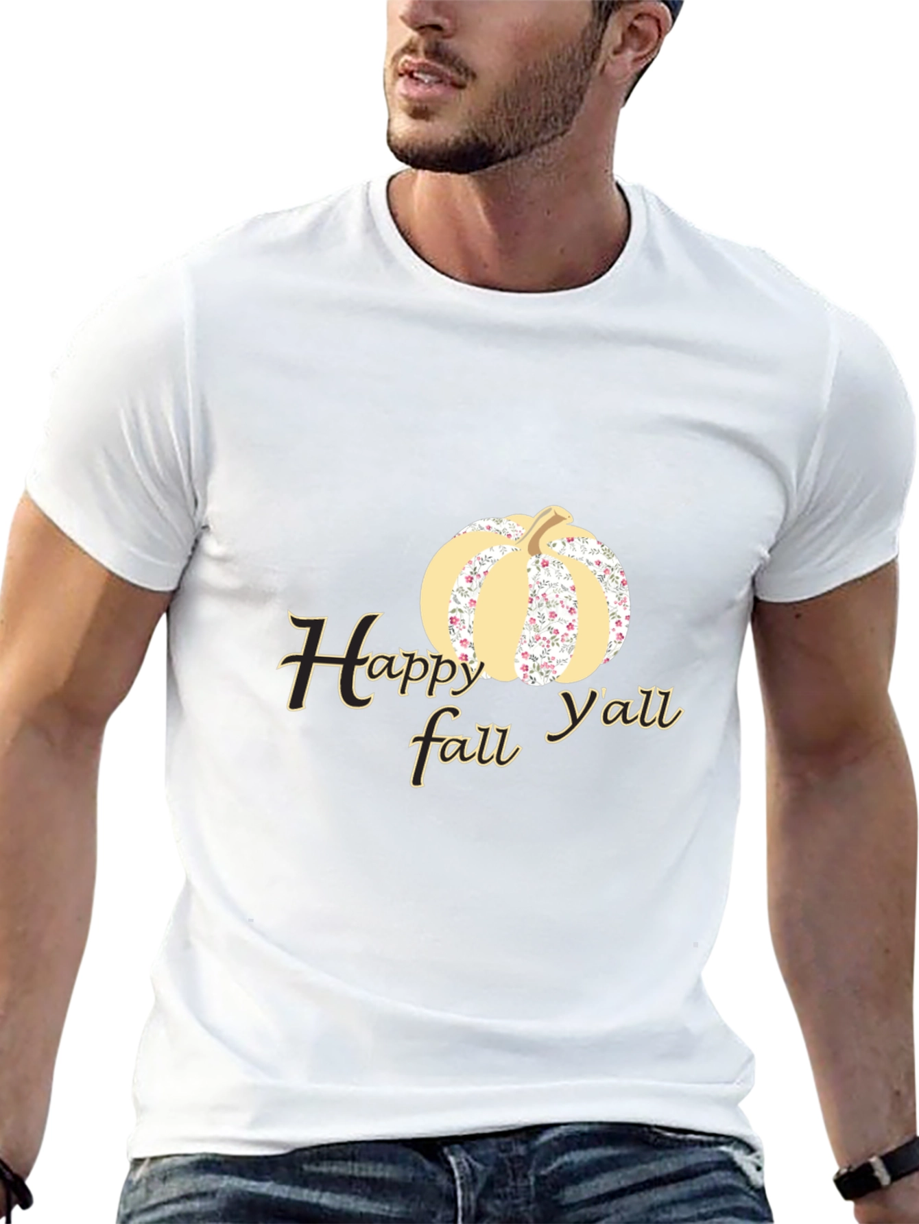 Happy Fall Yall Pumpkin Graphic Tee