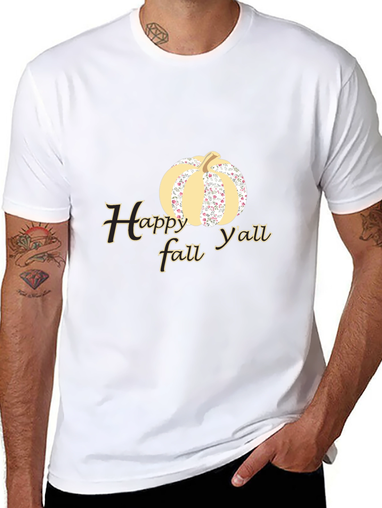 Happy Fall Yall Pumpkin Graphic Tee