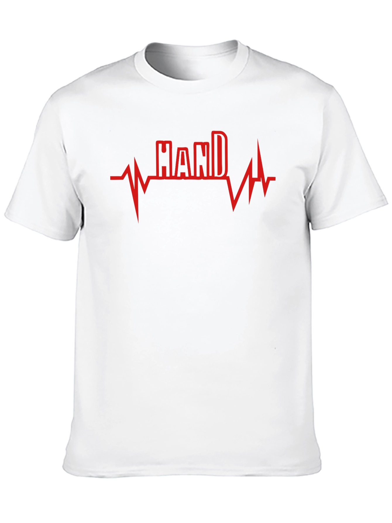 Hand Heartbeat Graphic Tee - Unisex Black T-Shirt