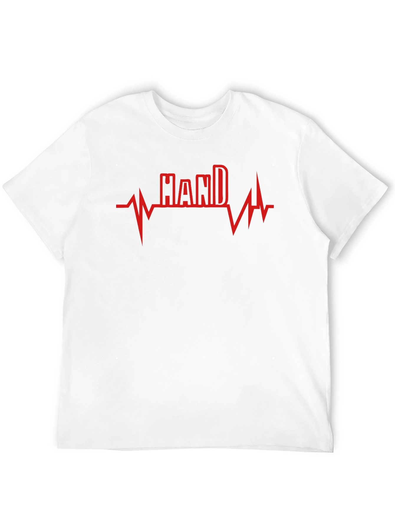 Hand Heartbeat Graphic Tee - Unisex Black T-Shirt