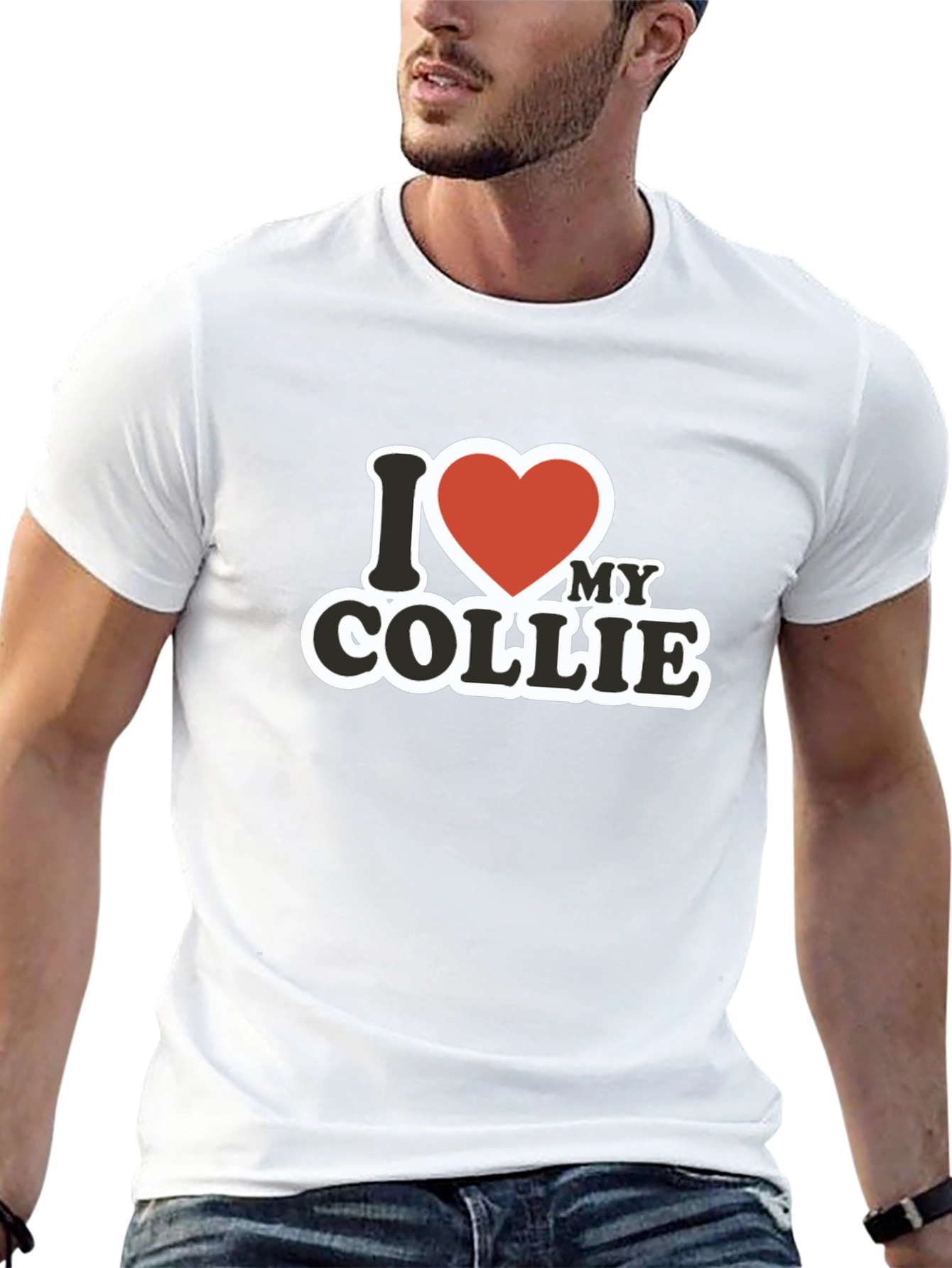 I Heart My Collie - Novelty T-Shirt