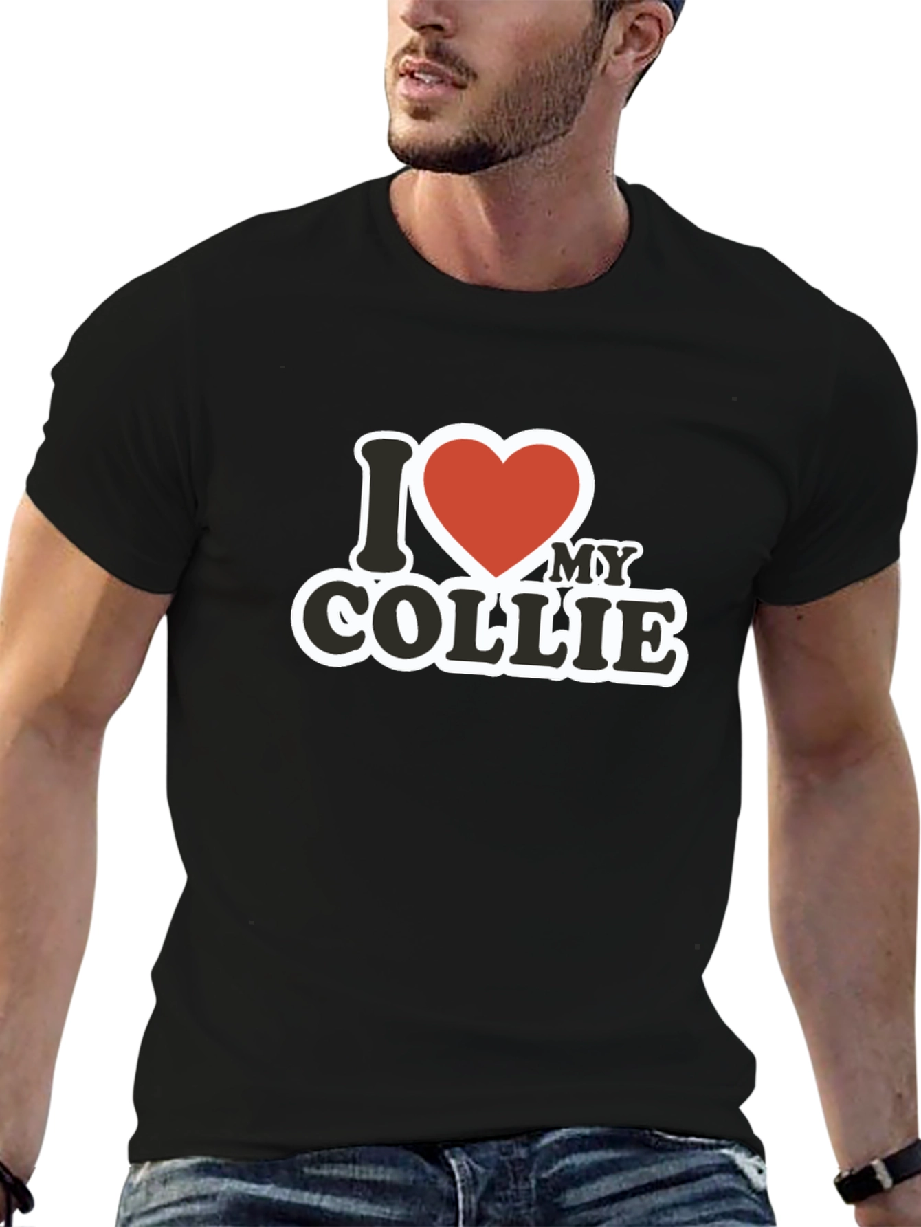 I Heart My Collie - Novelty T-Shirt