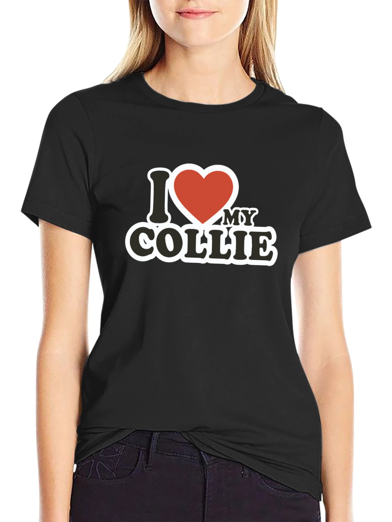 I Heart My Collie - Novelty T-Shirt