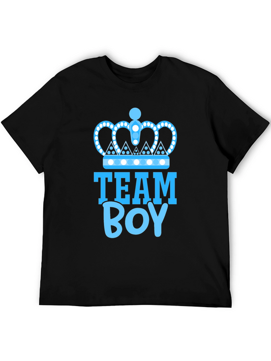 Team Boy Crown T-Shirt - Baby Shower