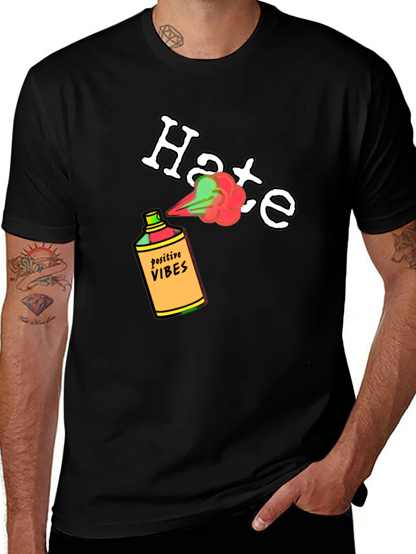 Positive Vibes Spray Hate Away T-Shirt