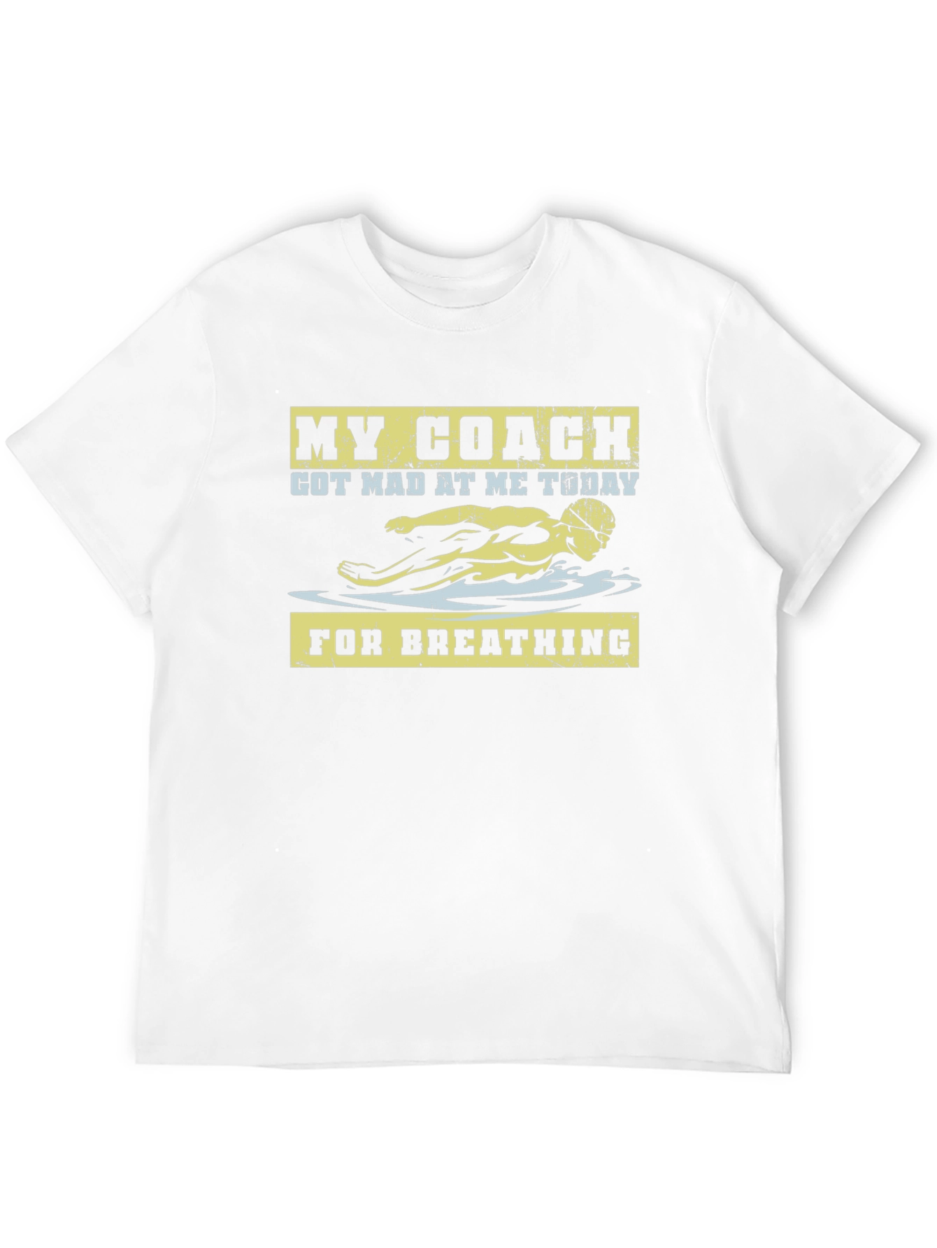 Funny Swim Coach T-Shirt - For Breathing