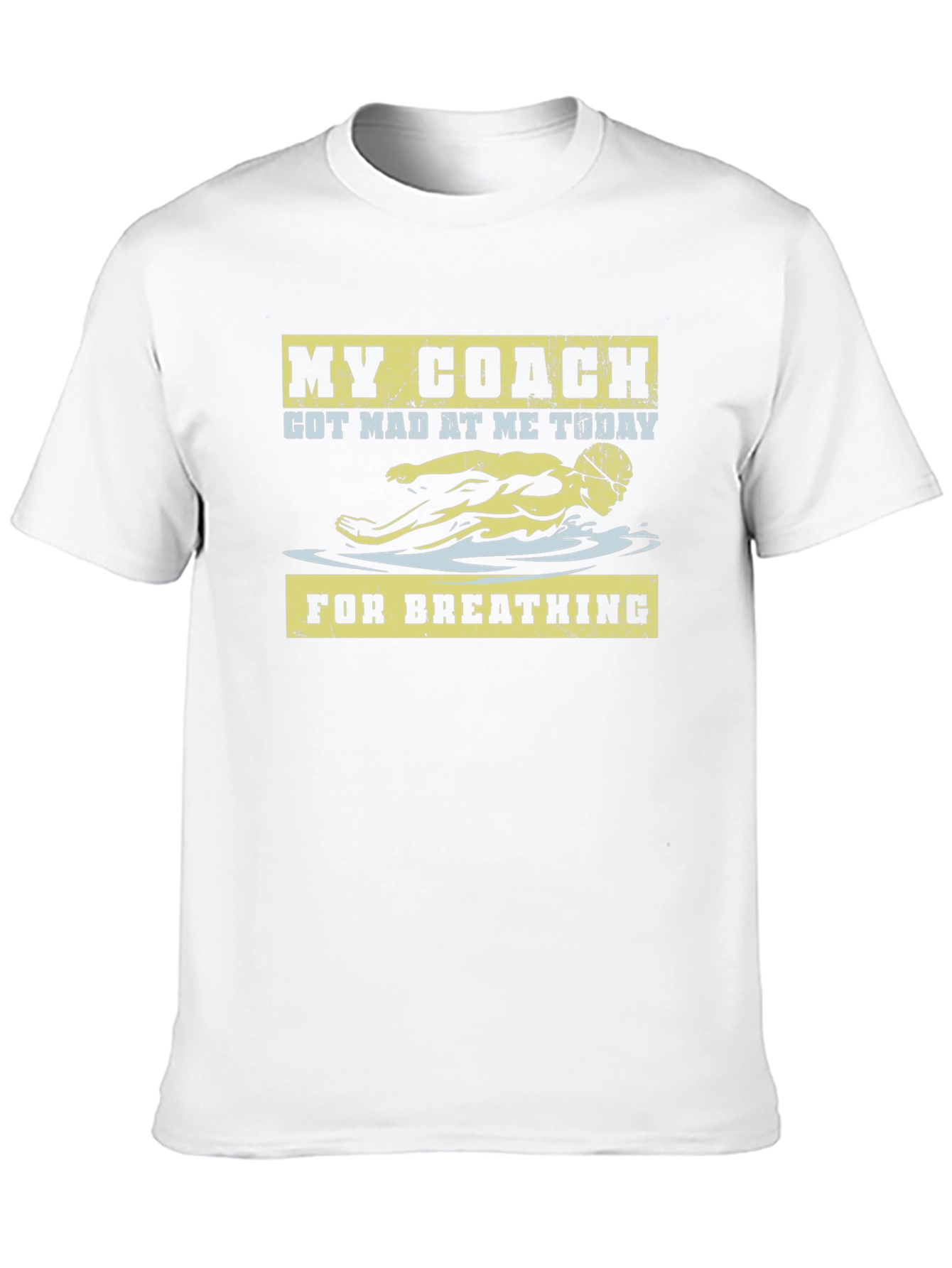 Funny Swim Coach T-Shirt - For Breathing