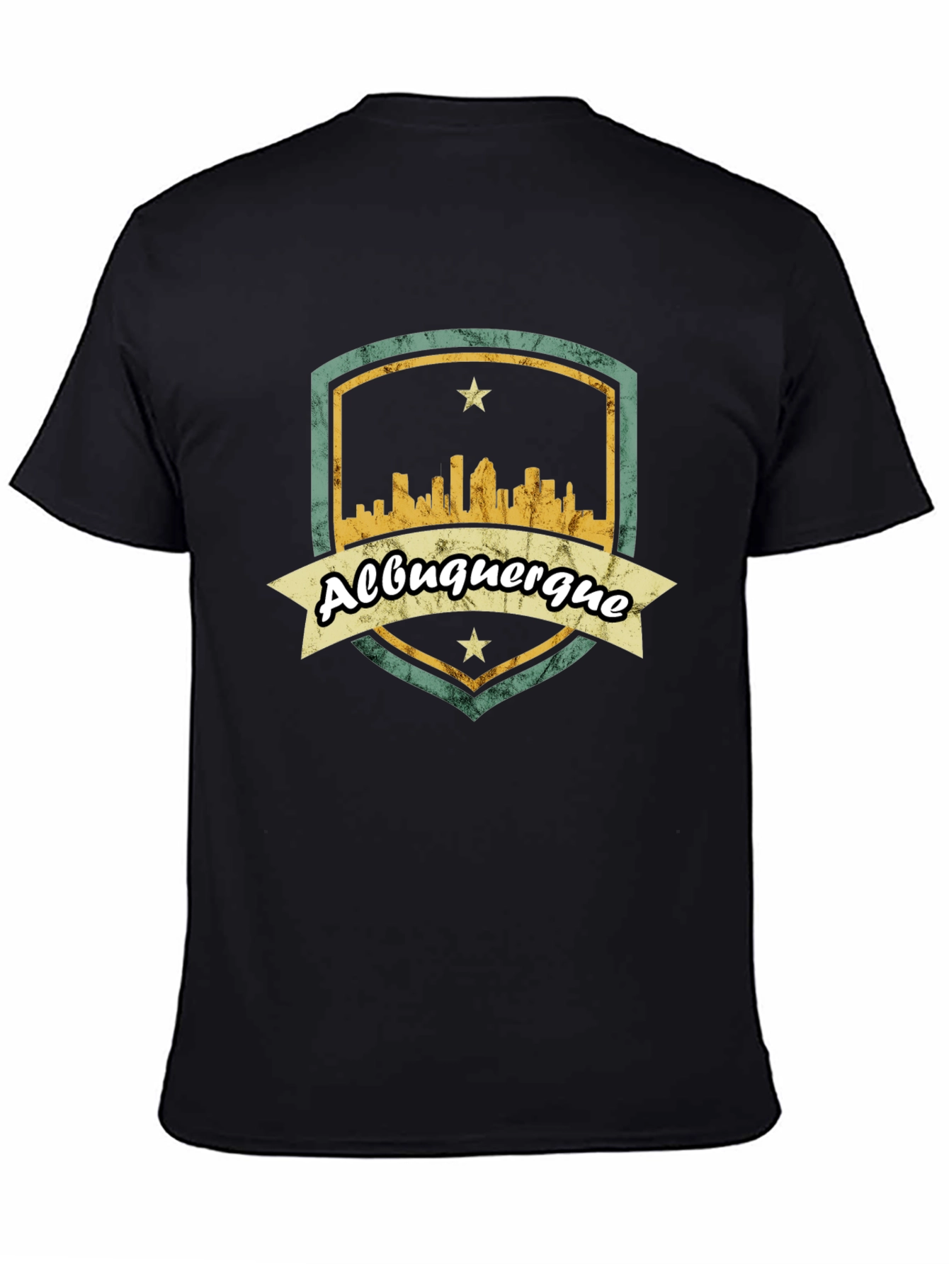 Albuquerque Graphic Tee - Retro City Skyline T-Shirt