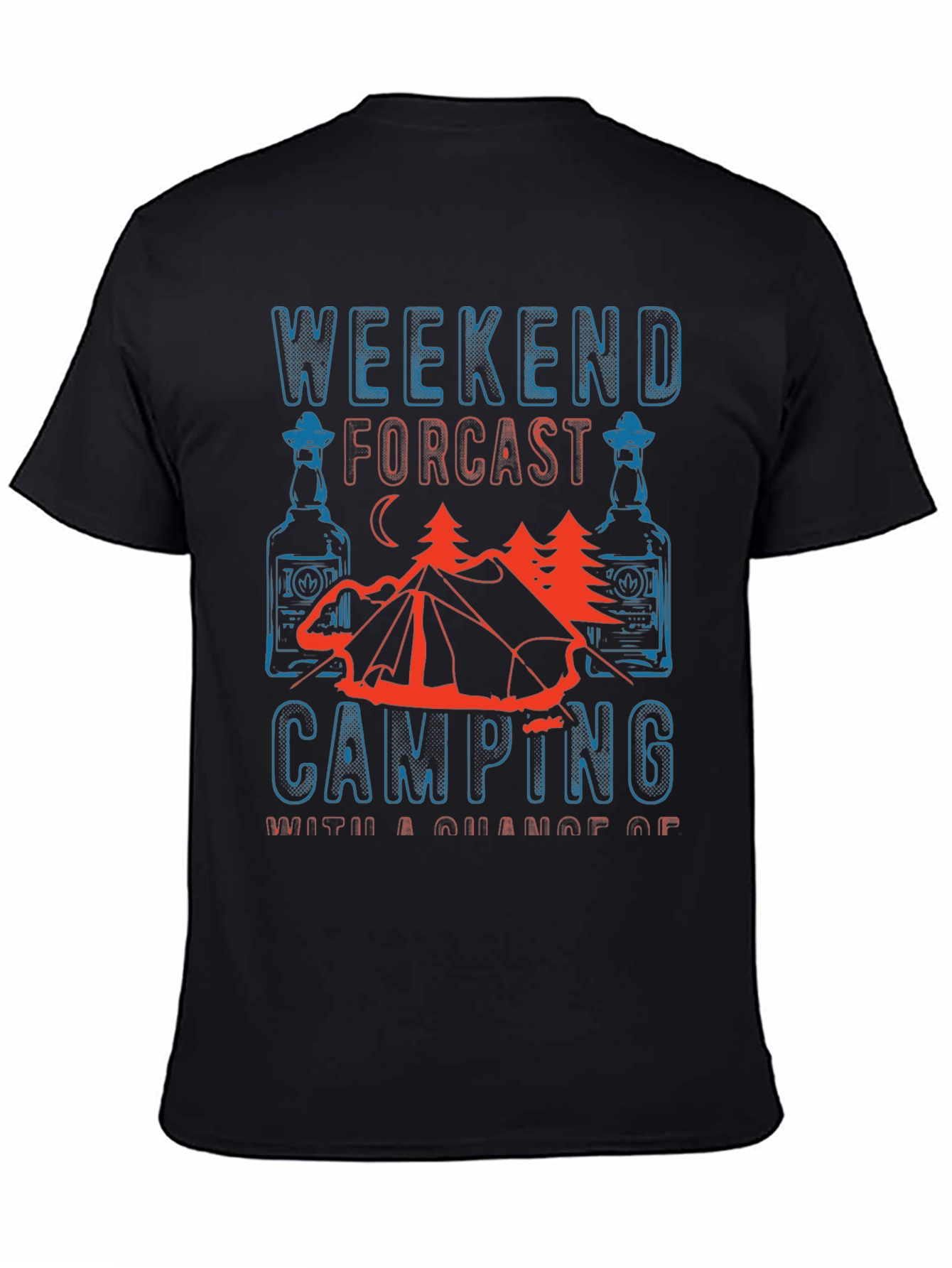 Weekend Forecast Camping T-Shirt - Black