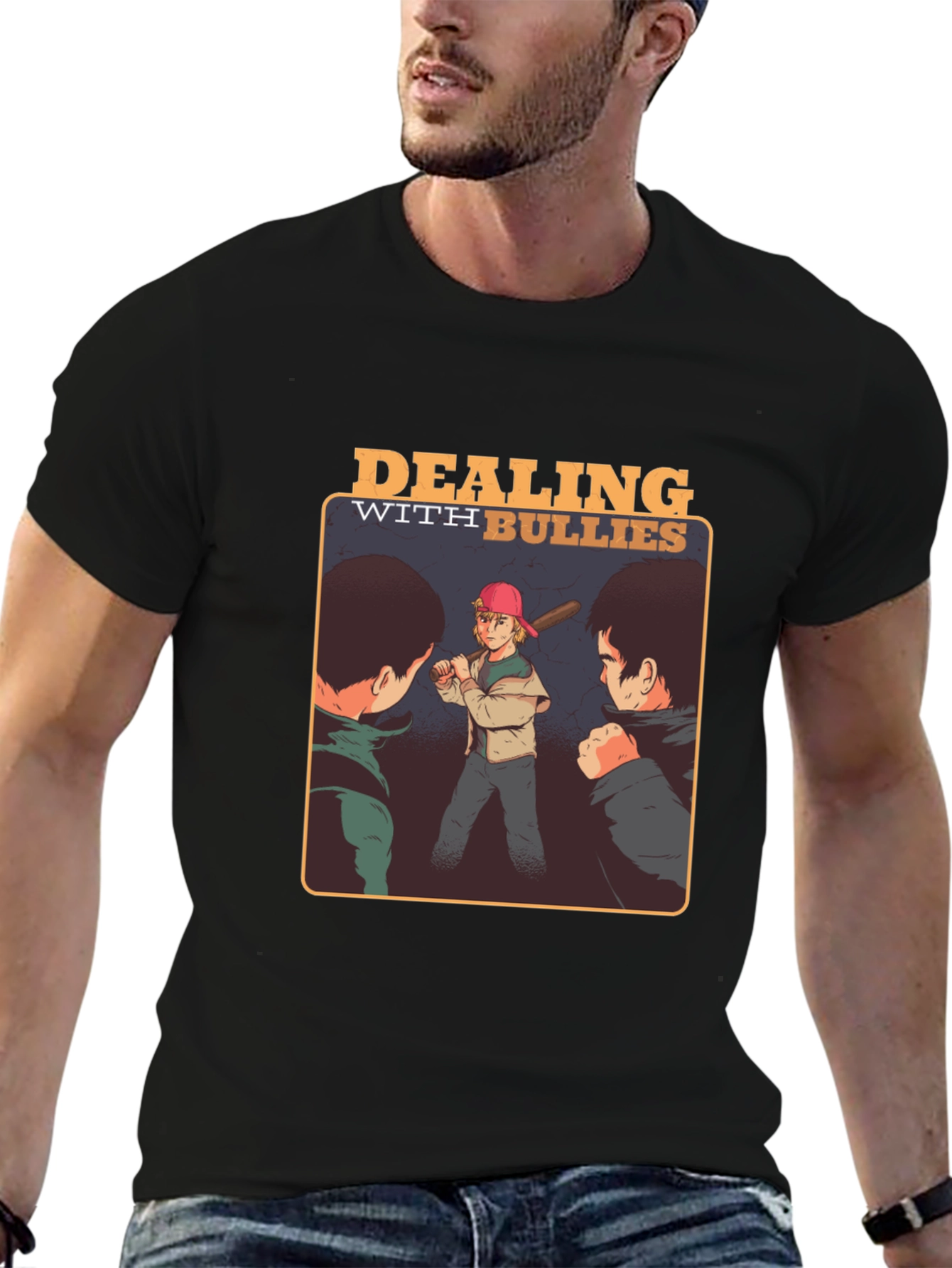 Dealing With Bullies Graphic Tee - Black