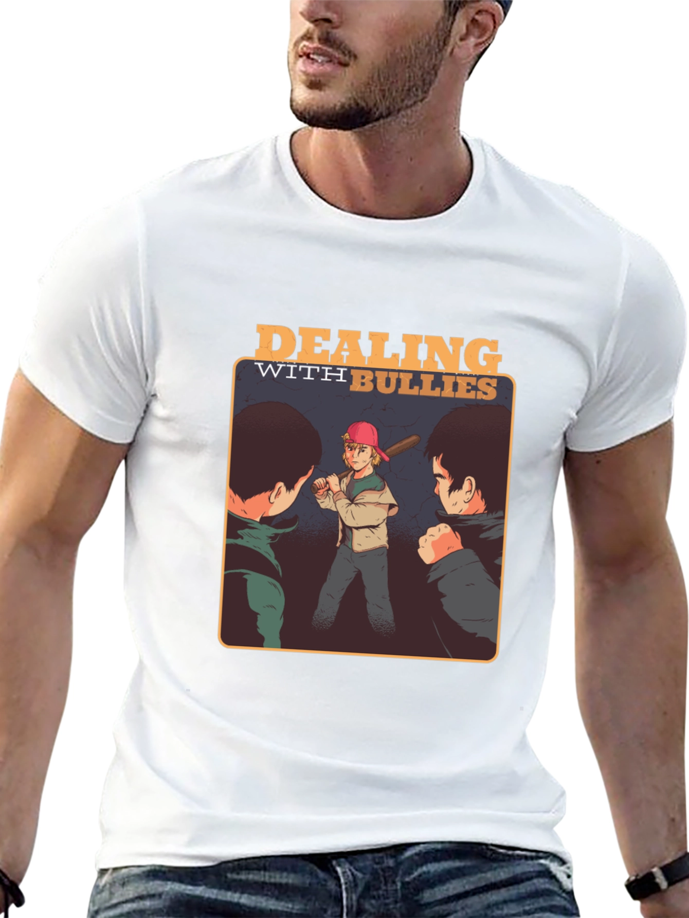Dealing With Bullies Graphic Tee - Black