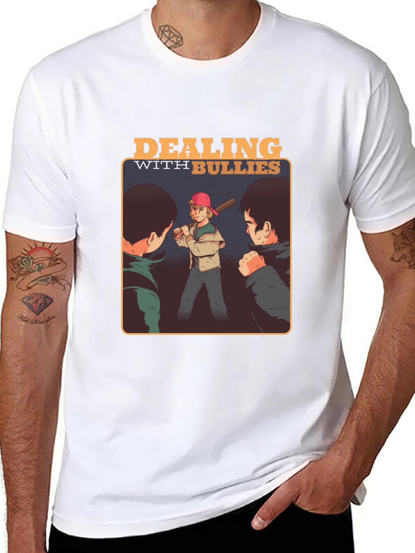 Dealing With Bullies Graphic Tee - Black