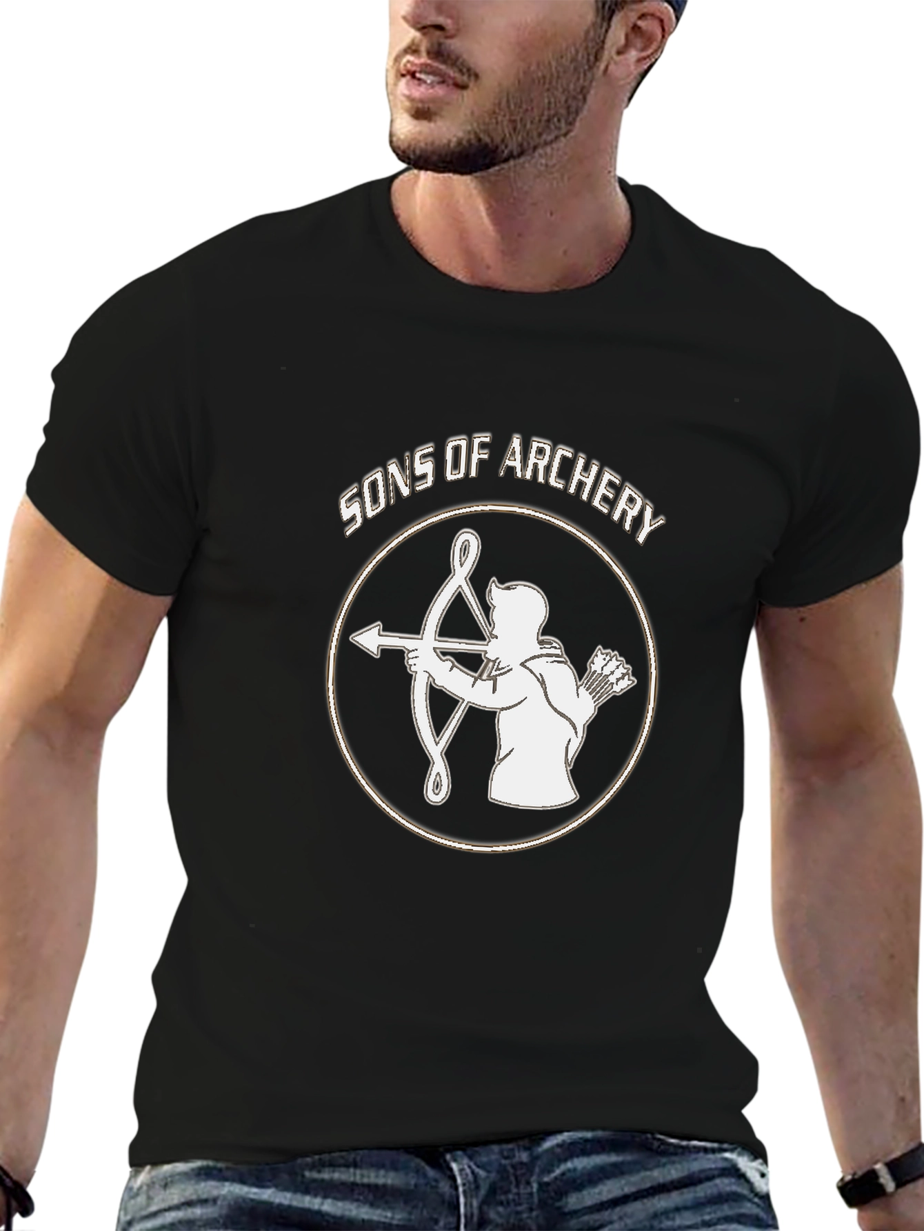 Sons of Archery Black Graphic Tee