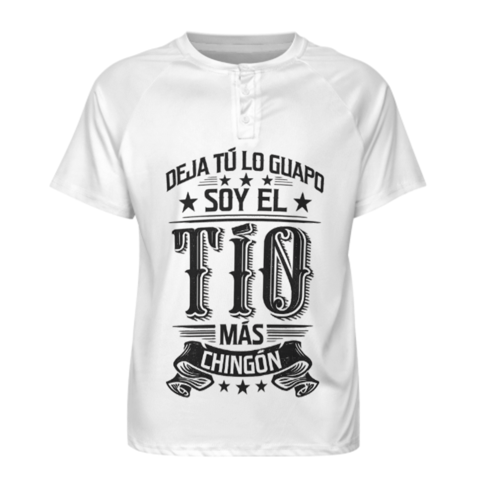 Funny Spanish Tío Graphic T-Shirt – “Soy El Tío Más Chingón” Vintage Family Humor Tee(z198)