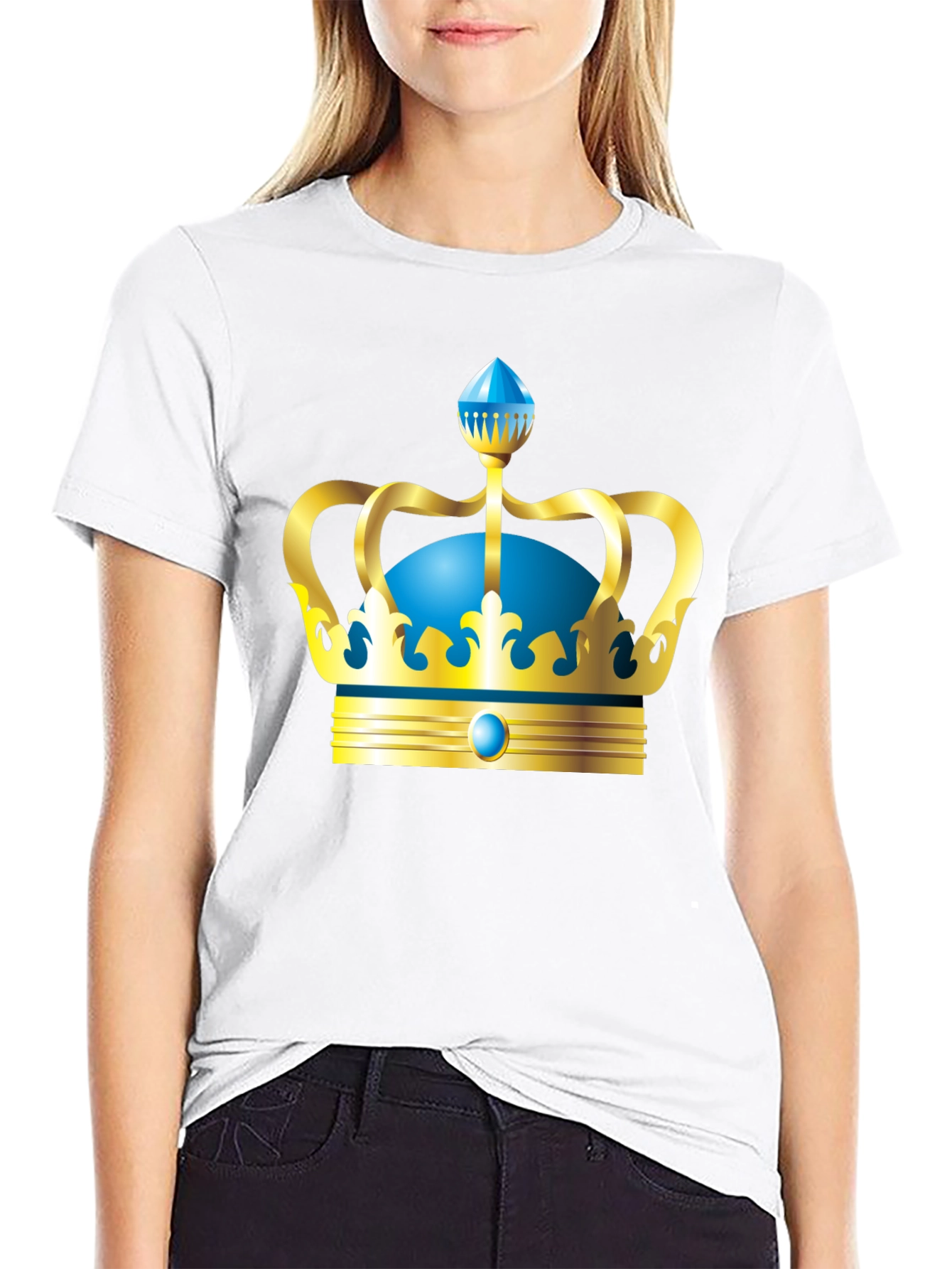 Royal Crown Graphic Tee - Black