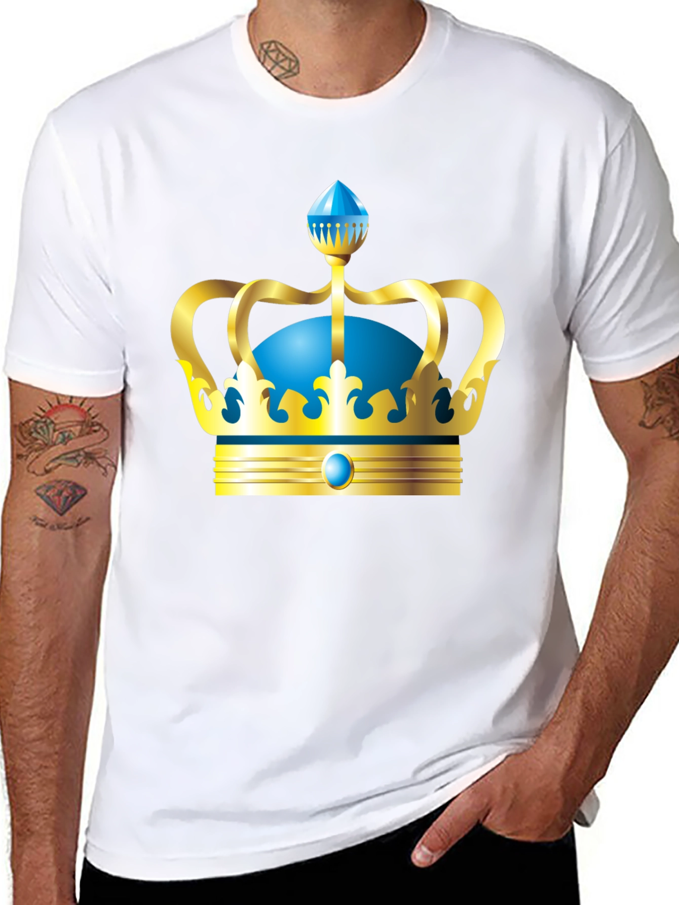 Royal Crown Graphic Tee - Black