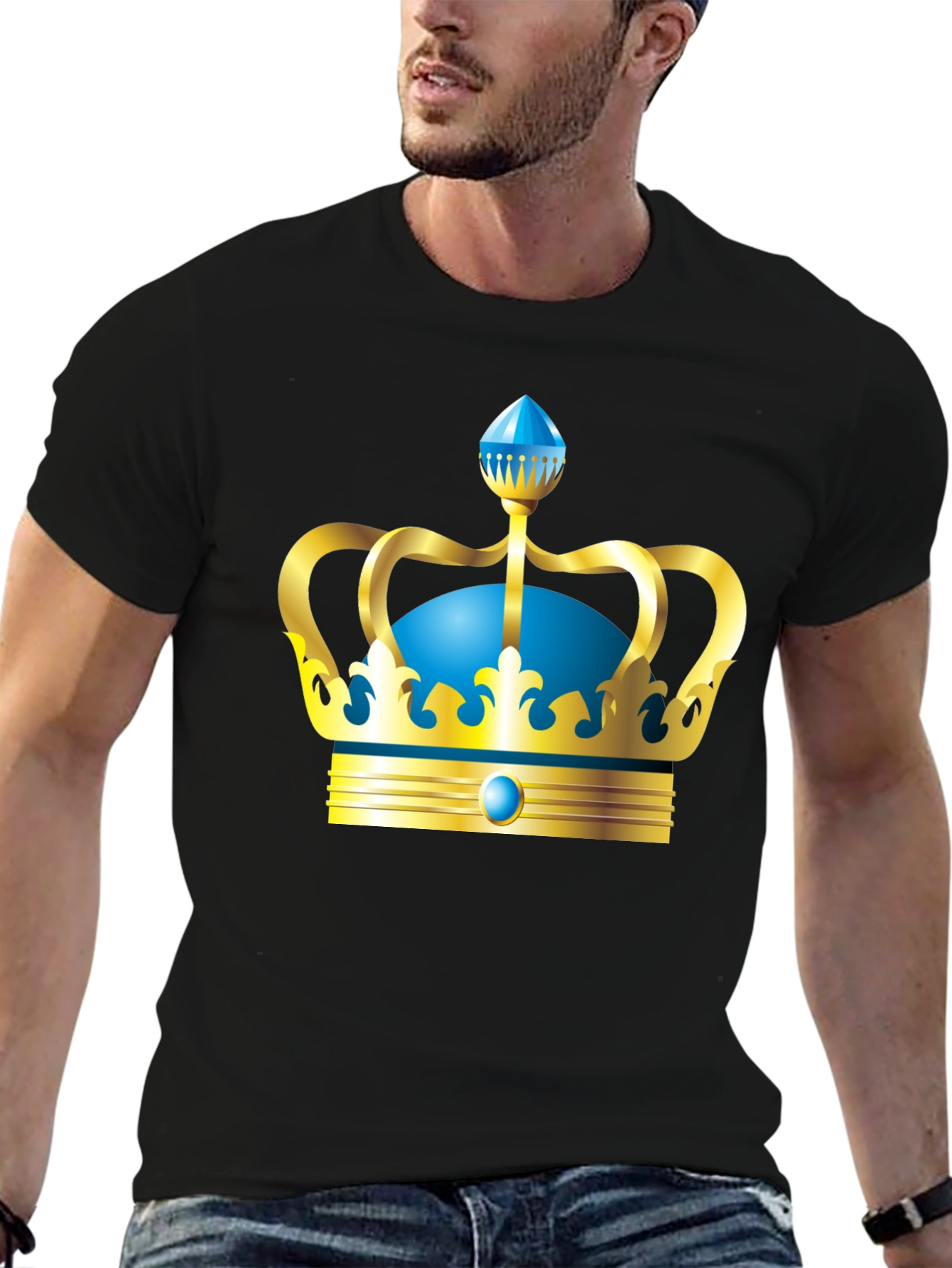 Royal Crown Graphic Tee - Black