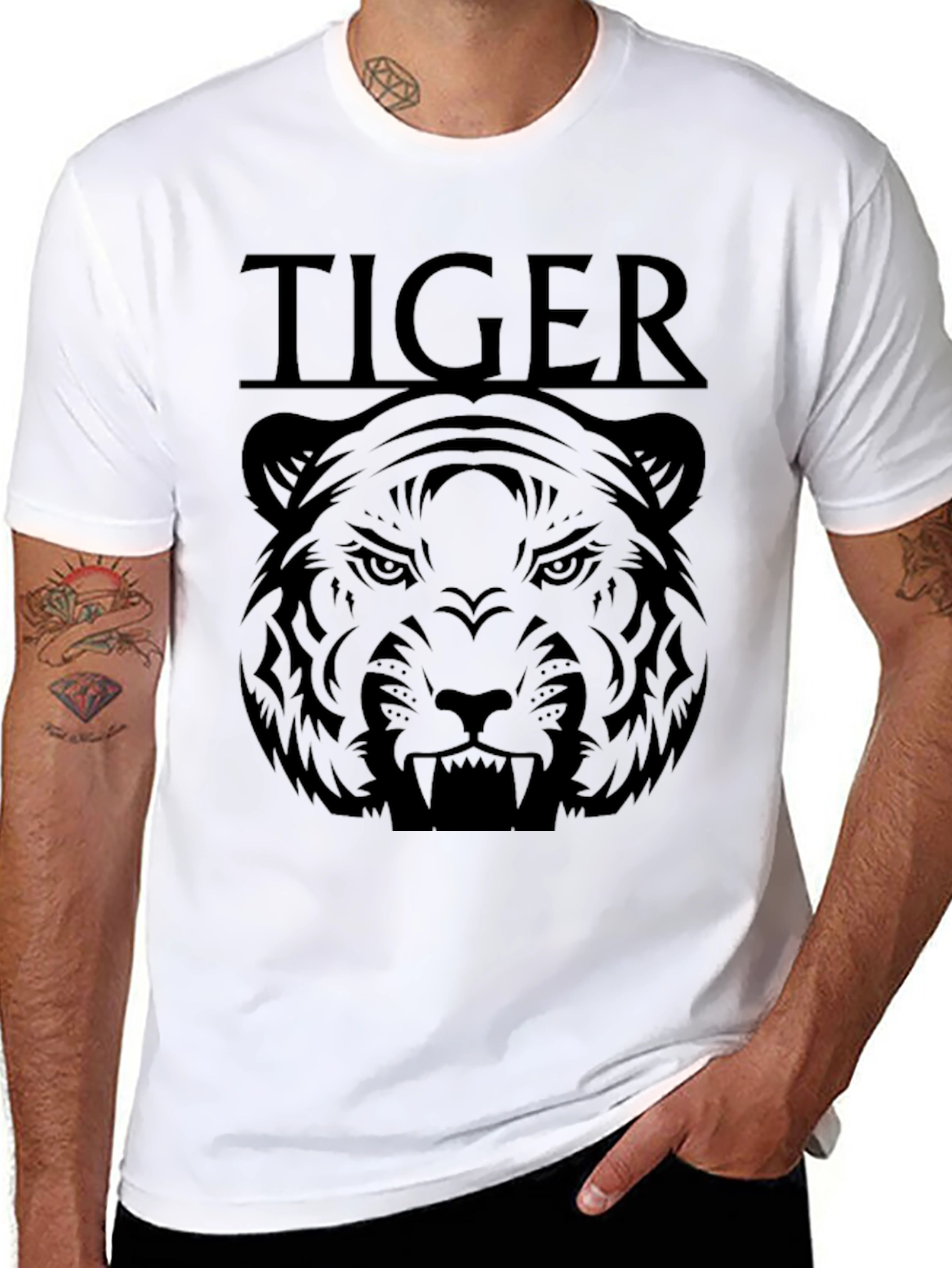 Tiger Graphic Tee - Fierce Style