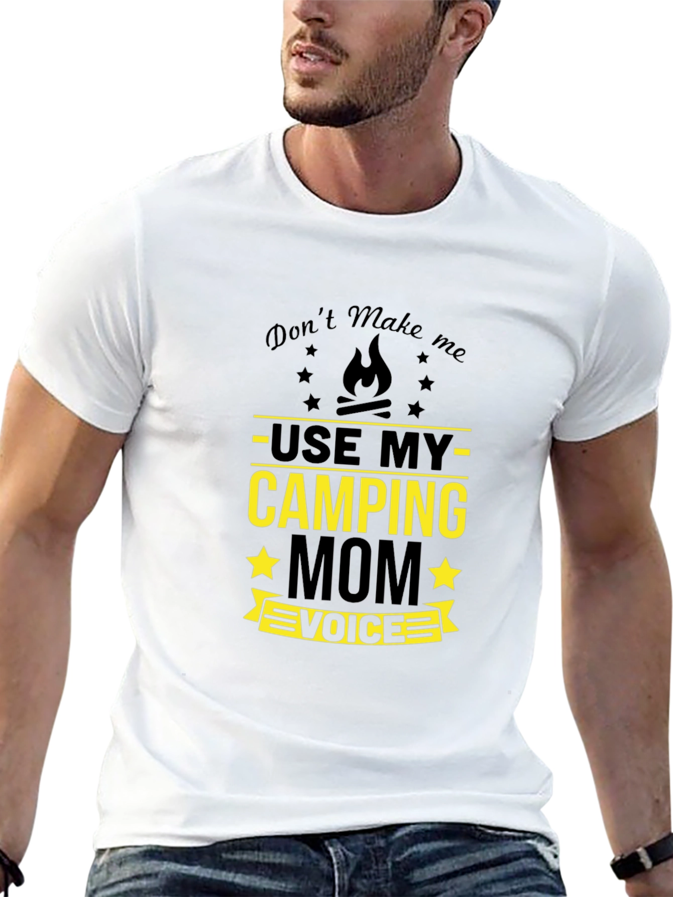 Camping Mom Voice T-Shirt - Funny Camp Shirt
