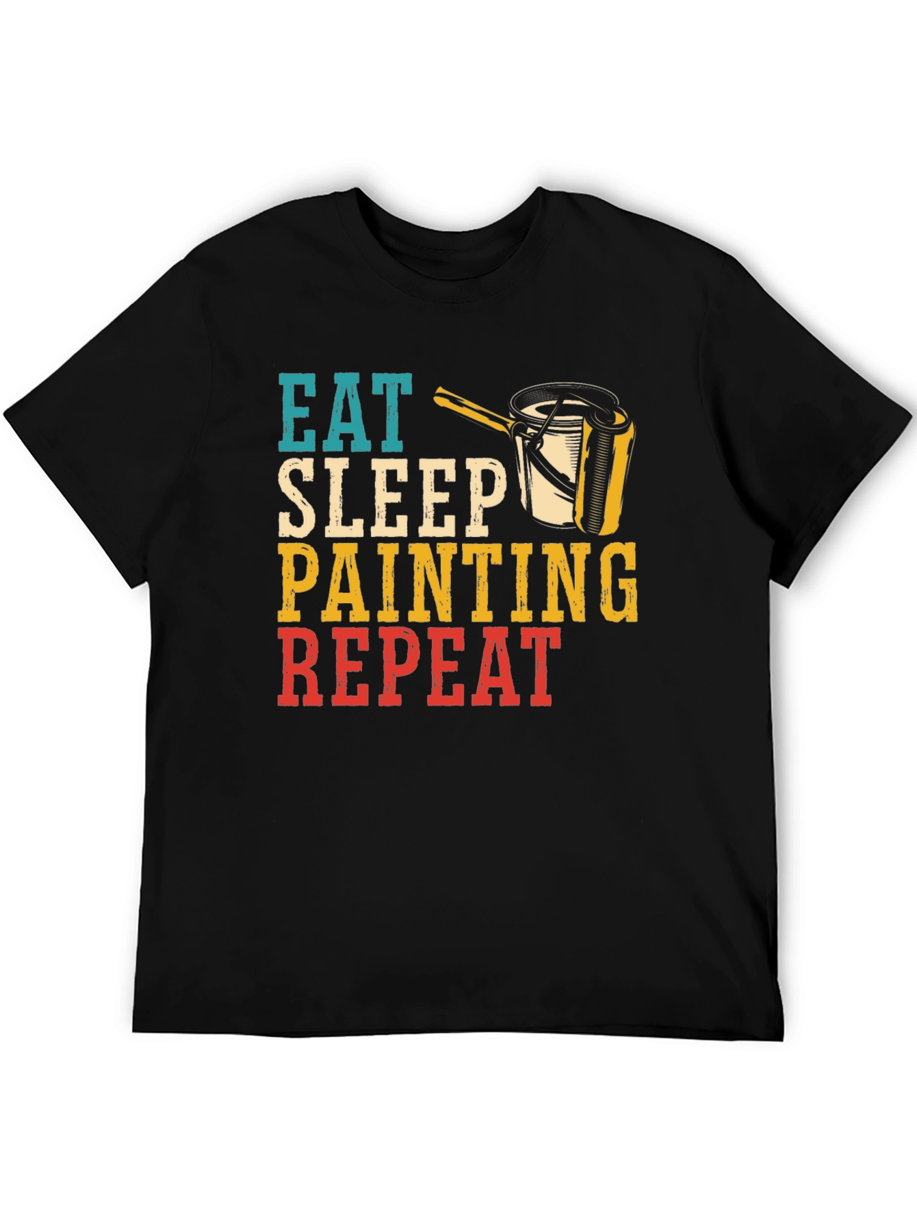 Eat Sleep Painting Repeat Graphic T-Shirt