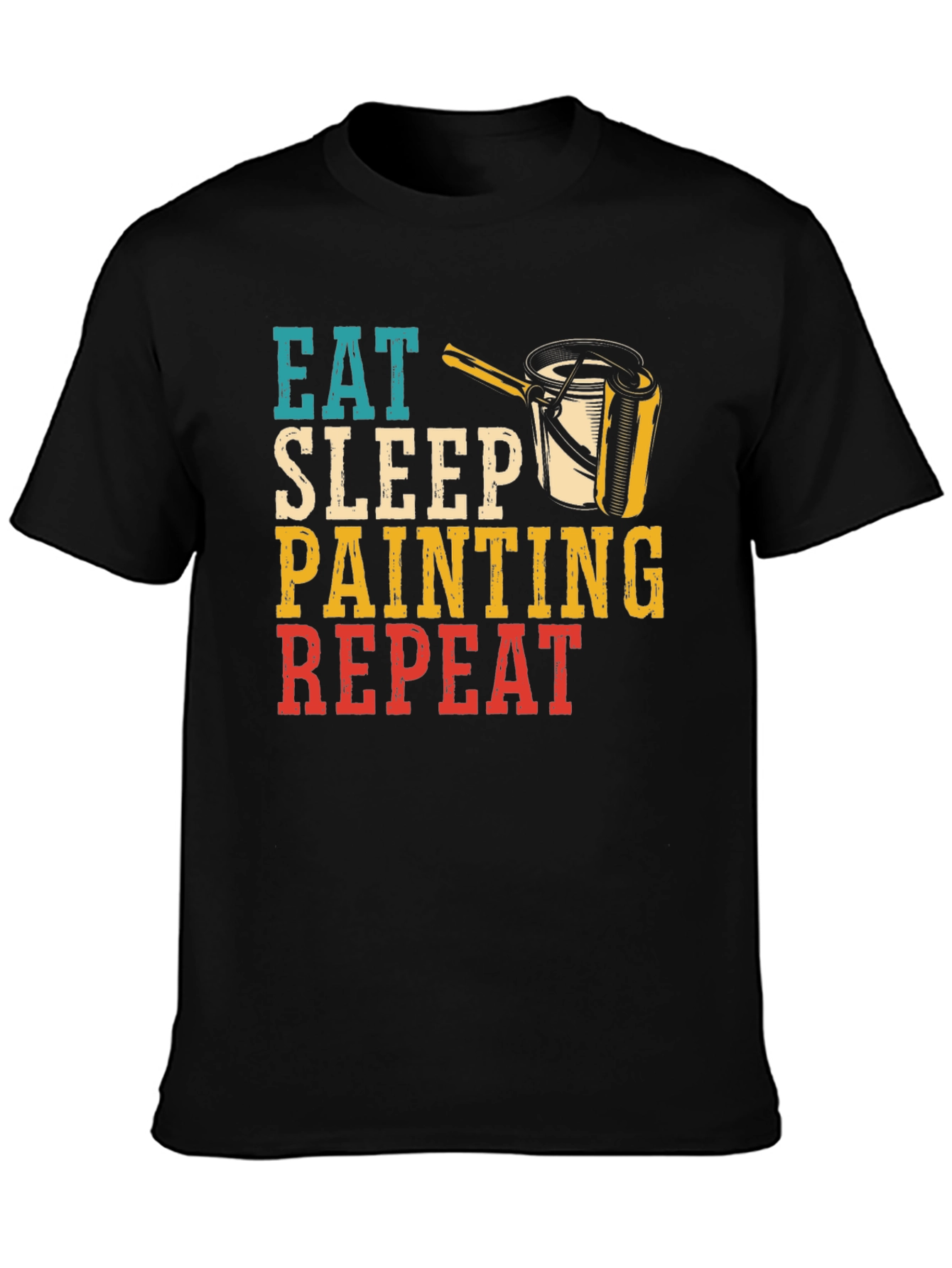 Eat Sleep Painting Repeat Graphic T-Shirt