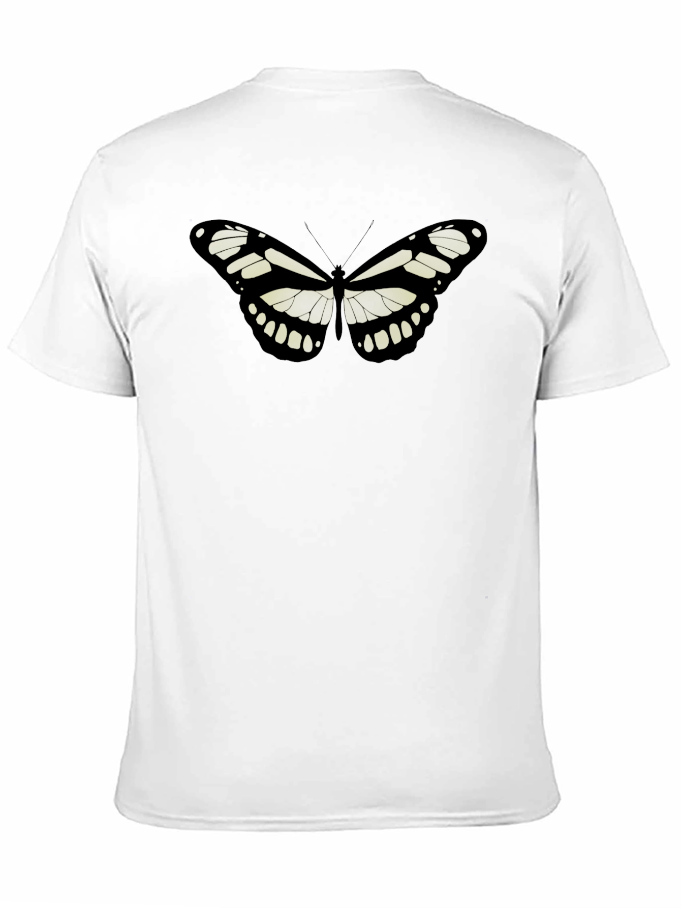 Butterfly Graphic Tee - Stylish Black T-Shirt