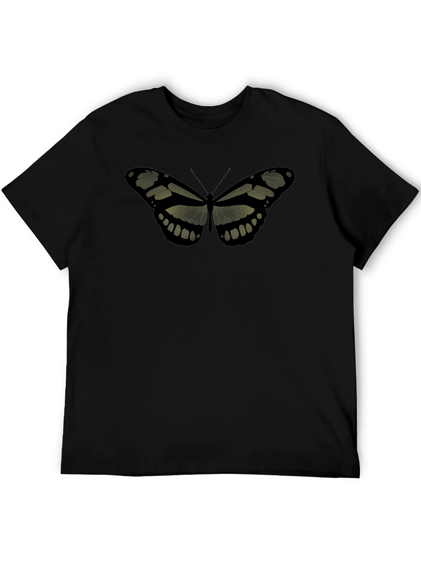 Butterfly Graphic Tee - Stylish Black T-Shirt