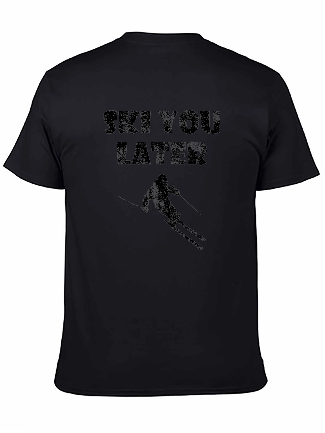Ski You Later Black Graphic Tee