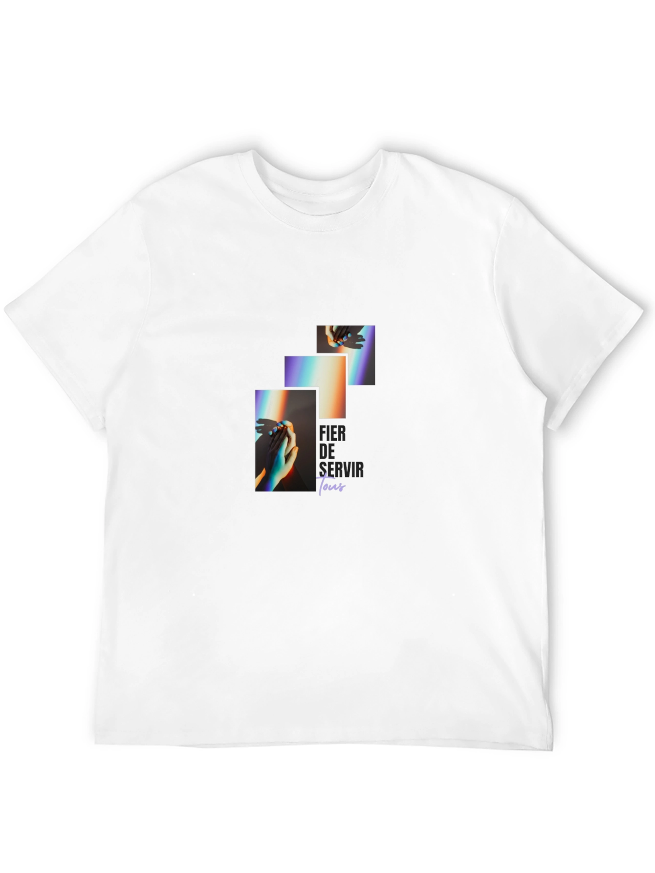 Unique Graphic Print Black T-Shirt