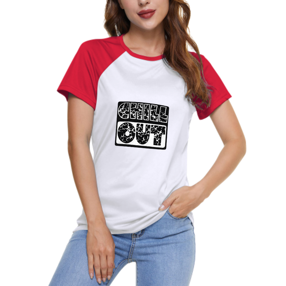 Chill Out Distressed Graphic Tee – Minimal Retro Streetwear T-Shirt(z214)