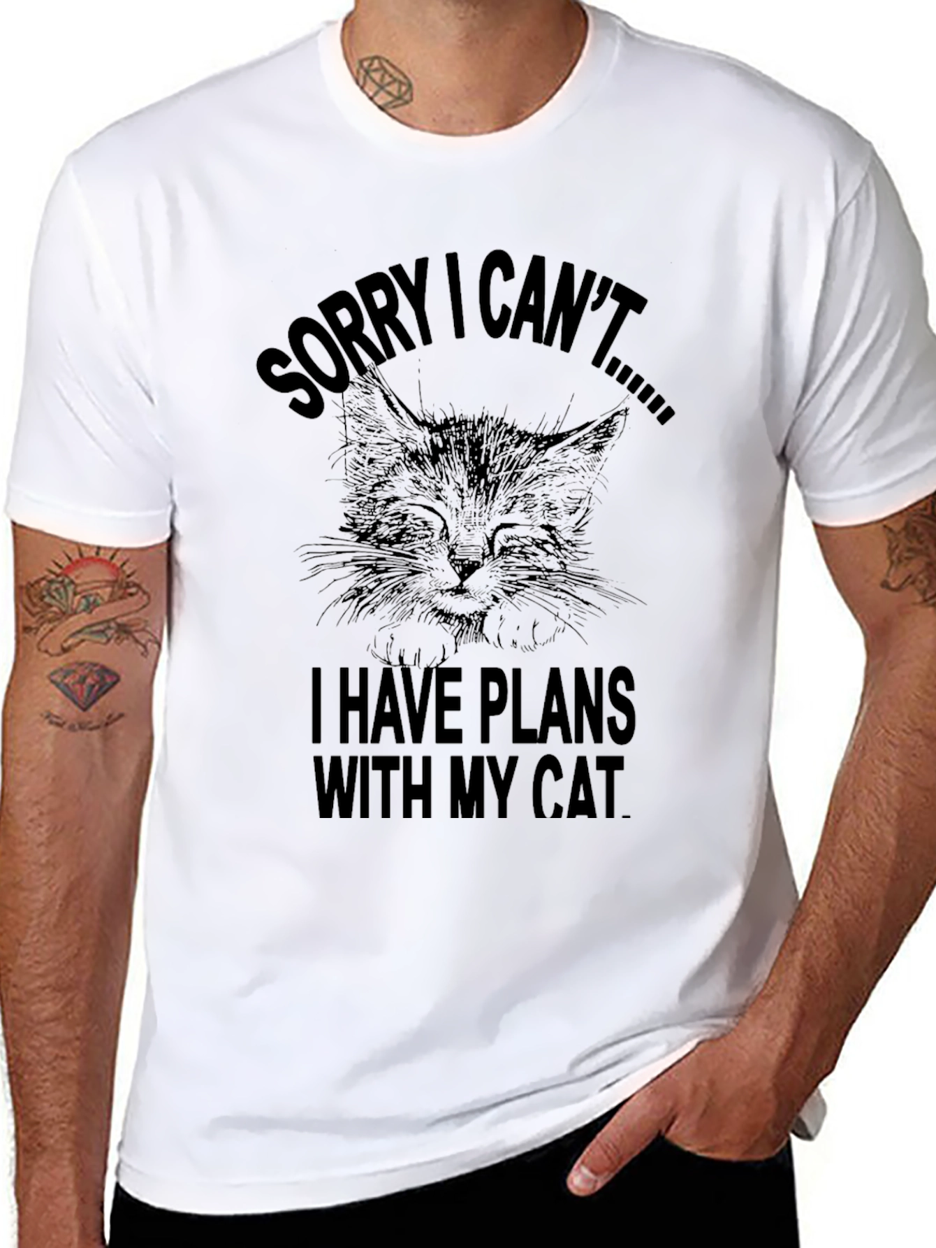 Sorry I Cant Cat T-Shirt
