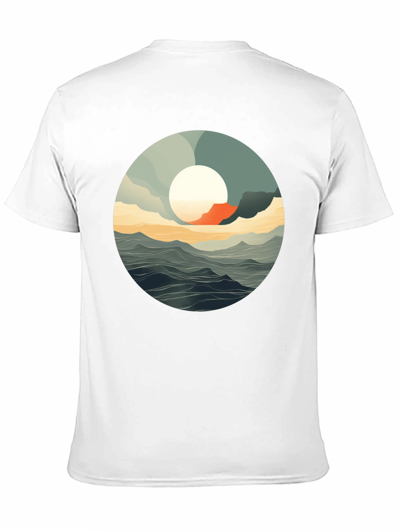 Ocean View Graphic Tee - Stylish Black T-Shirt