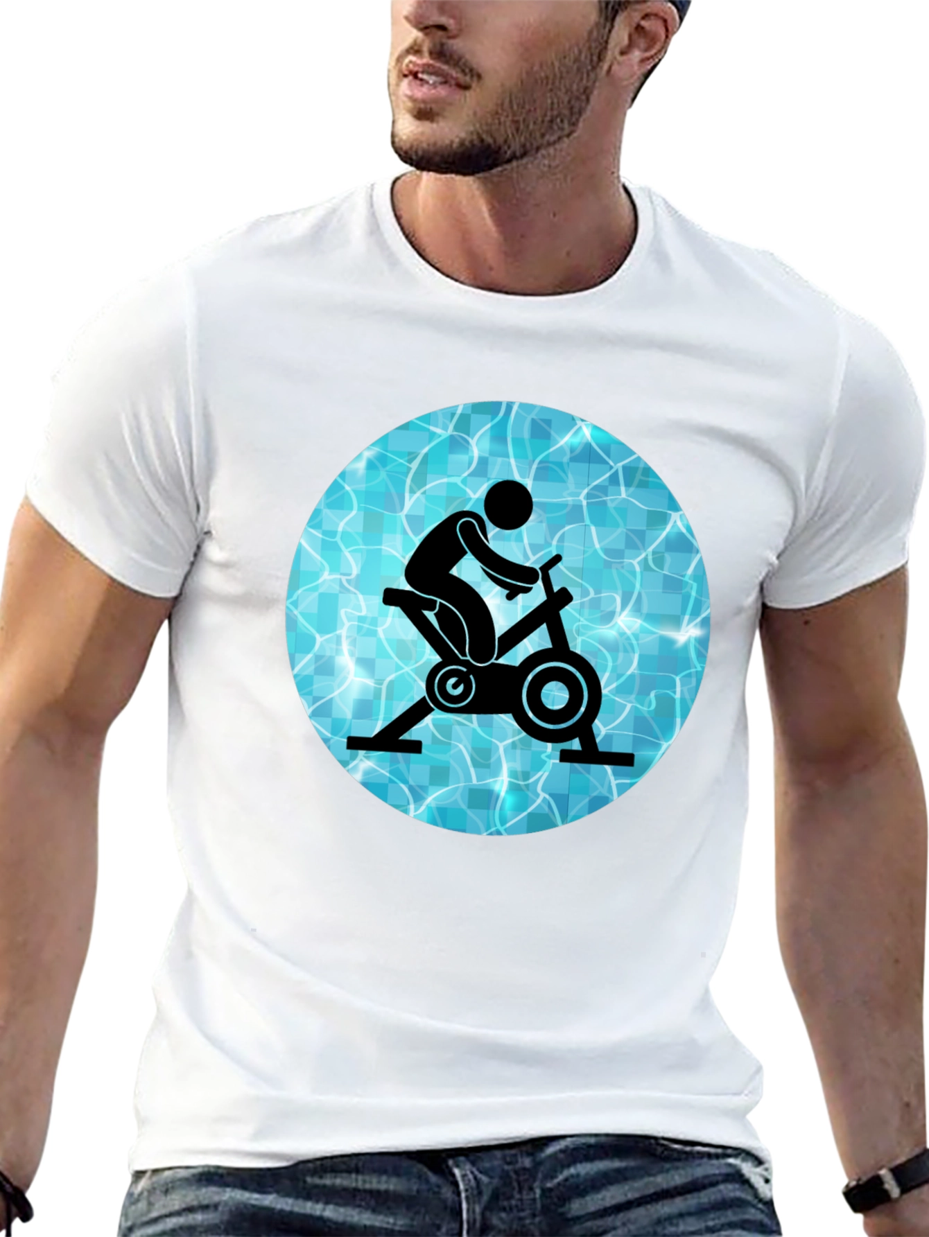 Aqua Cycling Graphic Tee