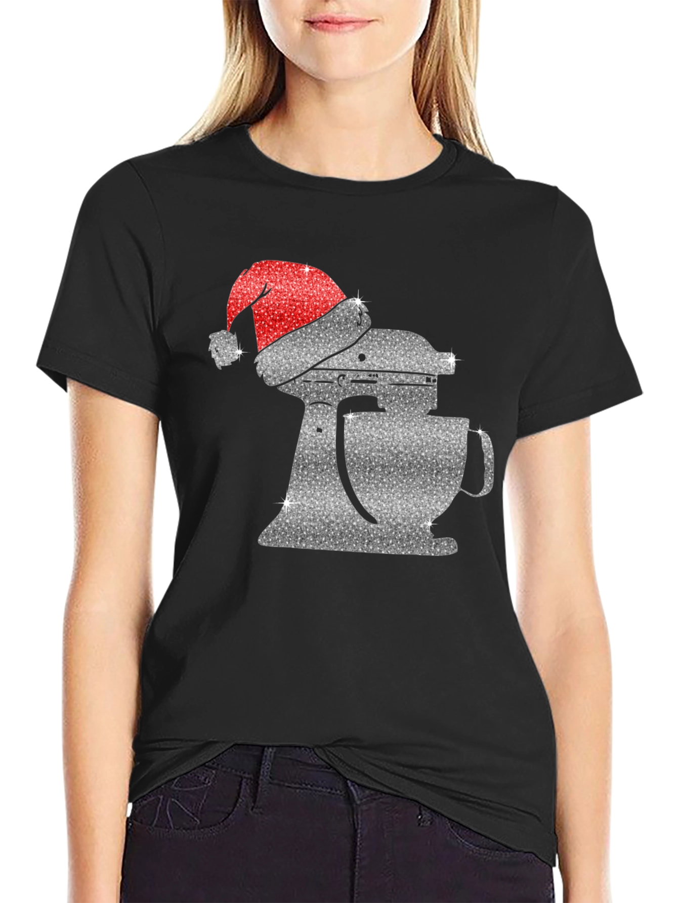 Festive Mixer Graphic Tee - Holiday Baking Shirt