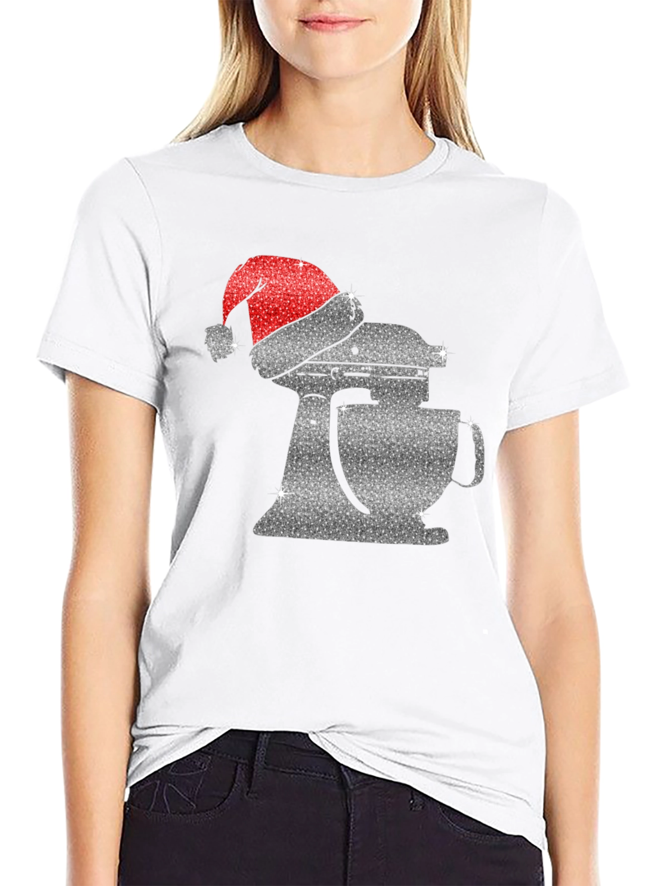 Festive Mixer Graphic Tee - Holiday Baking Shirt