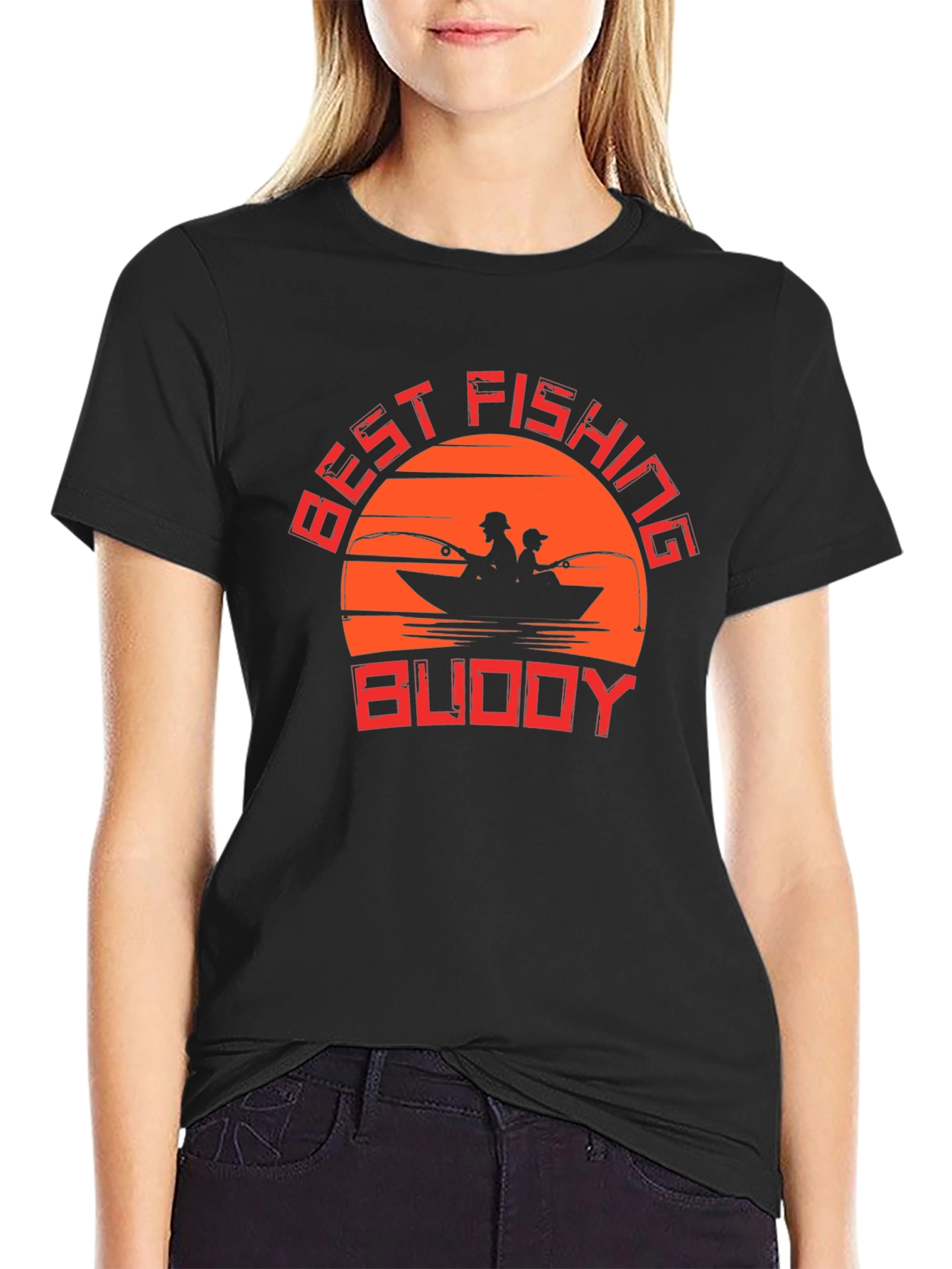Best Fishing Buddy Graphic T-Shirt