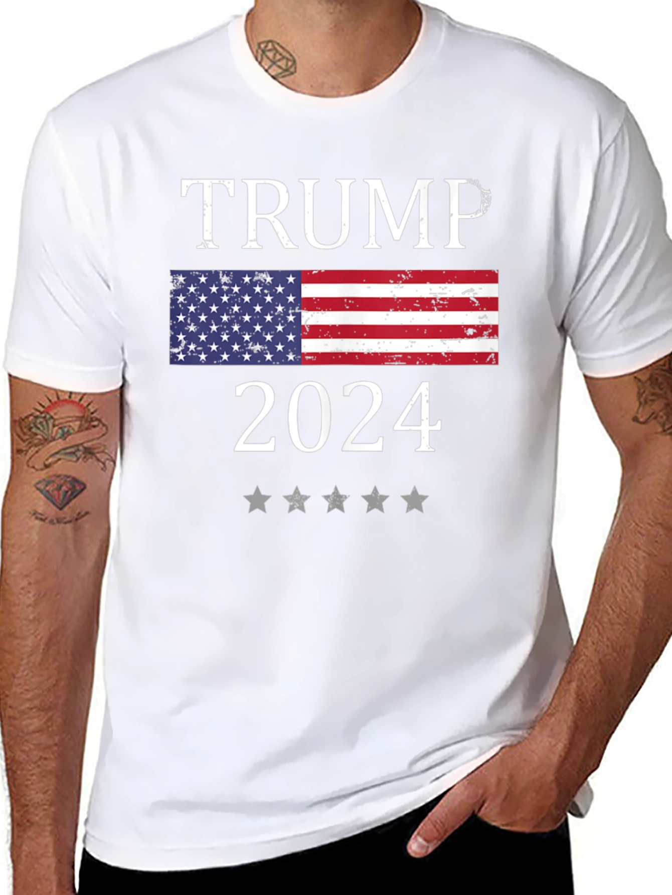Trump 2024 Patriotic Graphic Tee