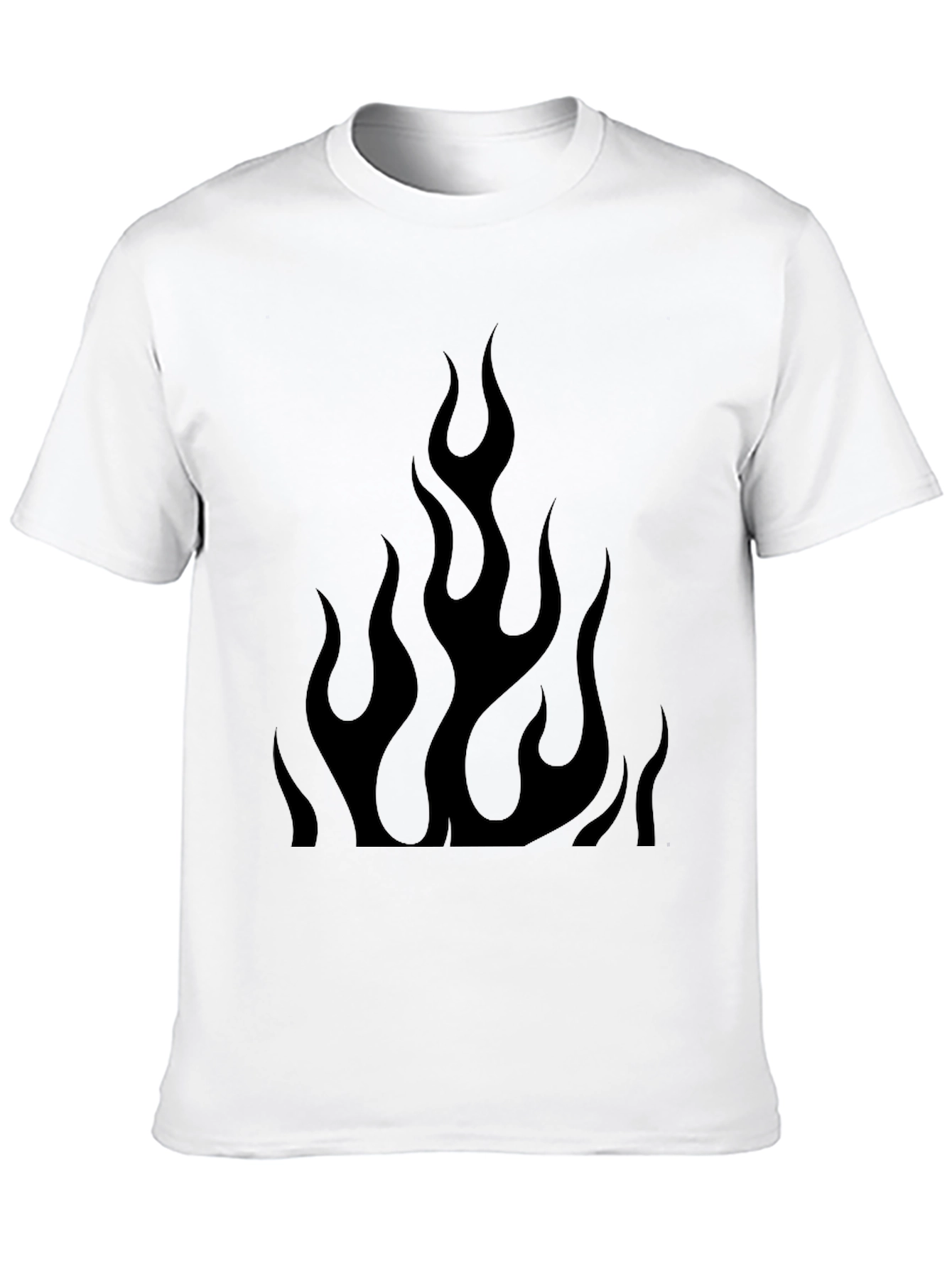 Black Flame Graphic Tee - Mens Style