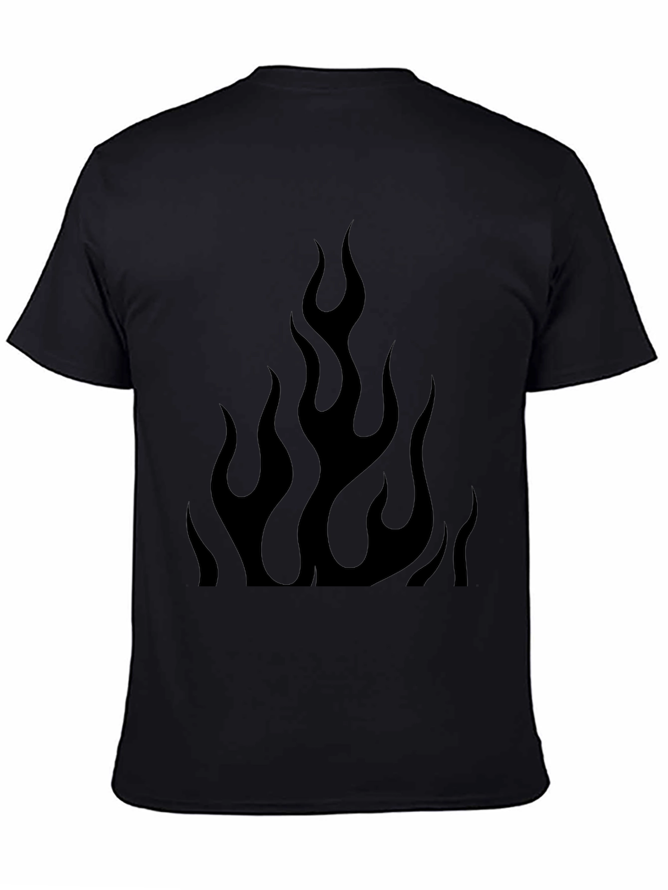 Black Flame Graphic Tee - Mens Style